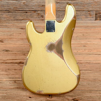 Fender Custom Shop '63 Precision Bass Relic Shoreline Gold 2021 Bass Guitars / 4-String