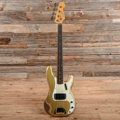 Fender Custom Shop '63 Precision Bass Relic Shoreline Gold 2021 Bass Guitars / 4-String