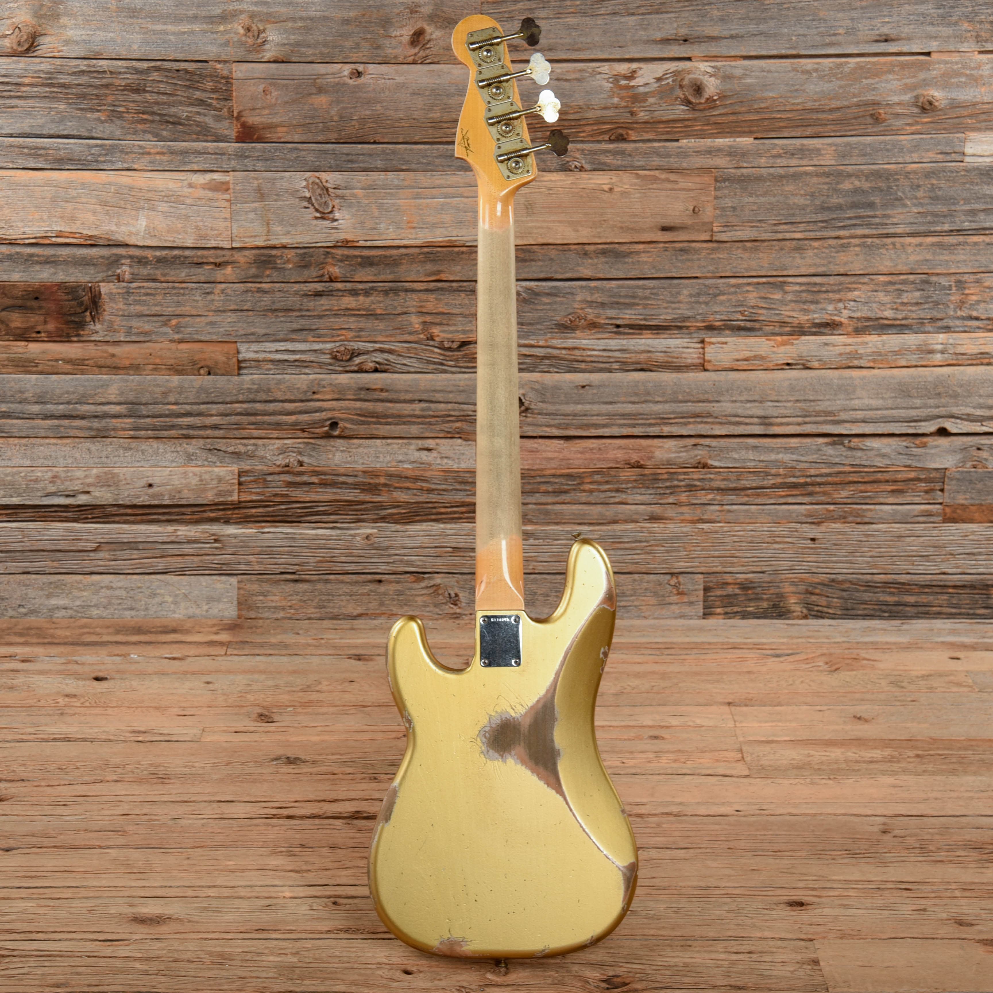 Fender Custom Shop '63 Precision Bass Relic Shoreline Gold 2021 Bass Guitars / 4-String