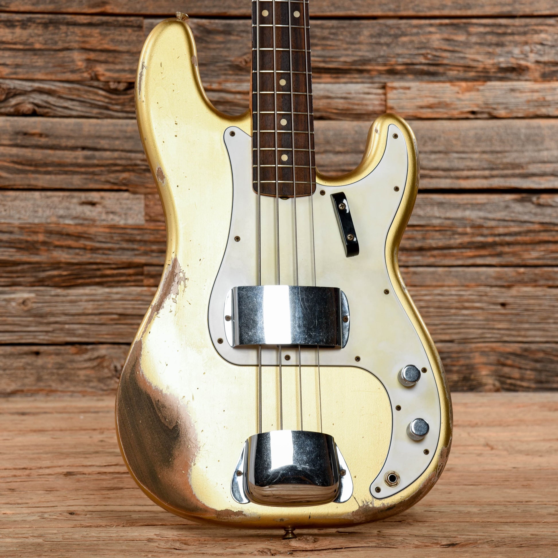 Fender Custom Shop '63 Precision Bass Relic Shoreline Gold 2021 Bass Guitars / 4-String