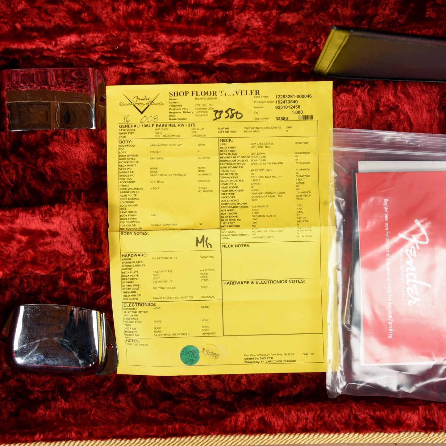 Fender Custom Shop '64 Precision Bass Sunburst 2021 Bass Guitars / 4-String