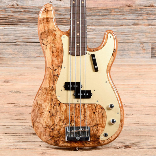 Fender Custom Shop Artisan Precision Bass Spalted Maple Top Natural 2018 Bass Guitars / 4-String