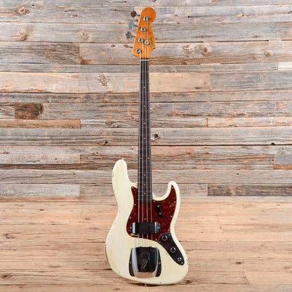 Fender Custom Shop Limited 1960 Jazz Bass Relice w/Roasted Maple Neck Olympic White 2017 Bass Guitars / 4-String