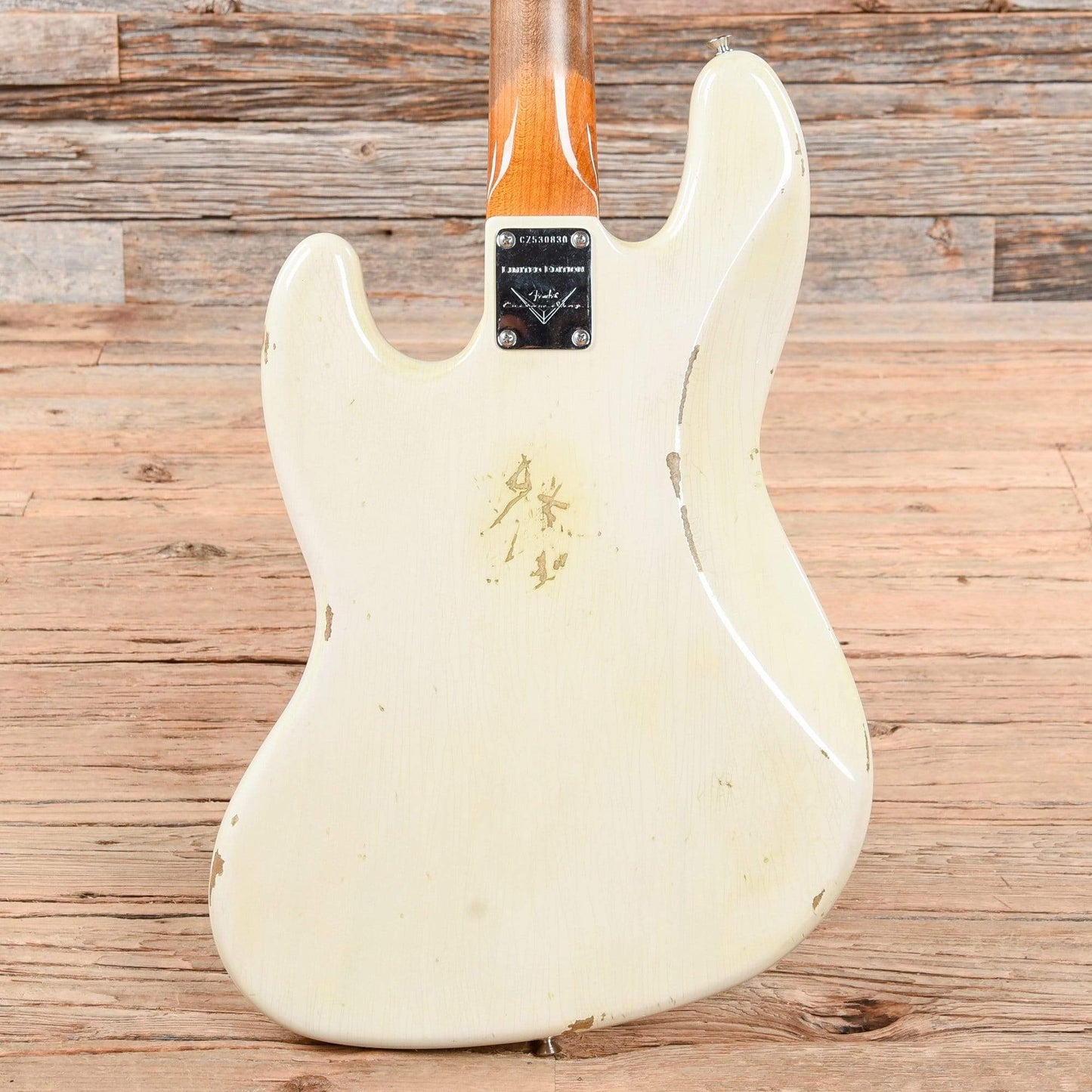 Fender Custom Shop Limited 1960 Jazz Bass Relice w/Roasted Maple Neck Olympic White 2017 Bass Guitars / 4-String