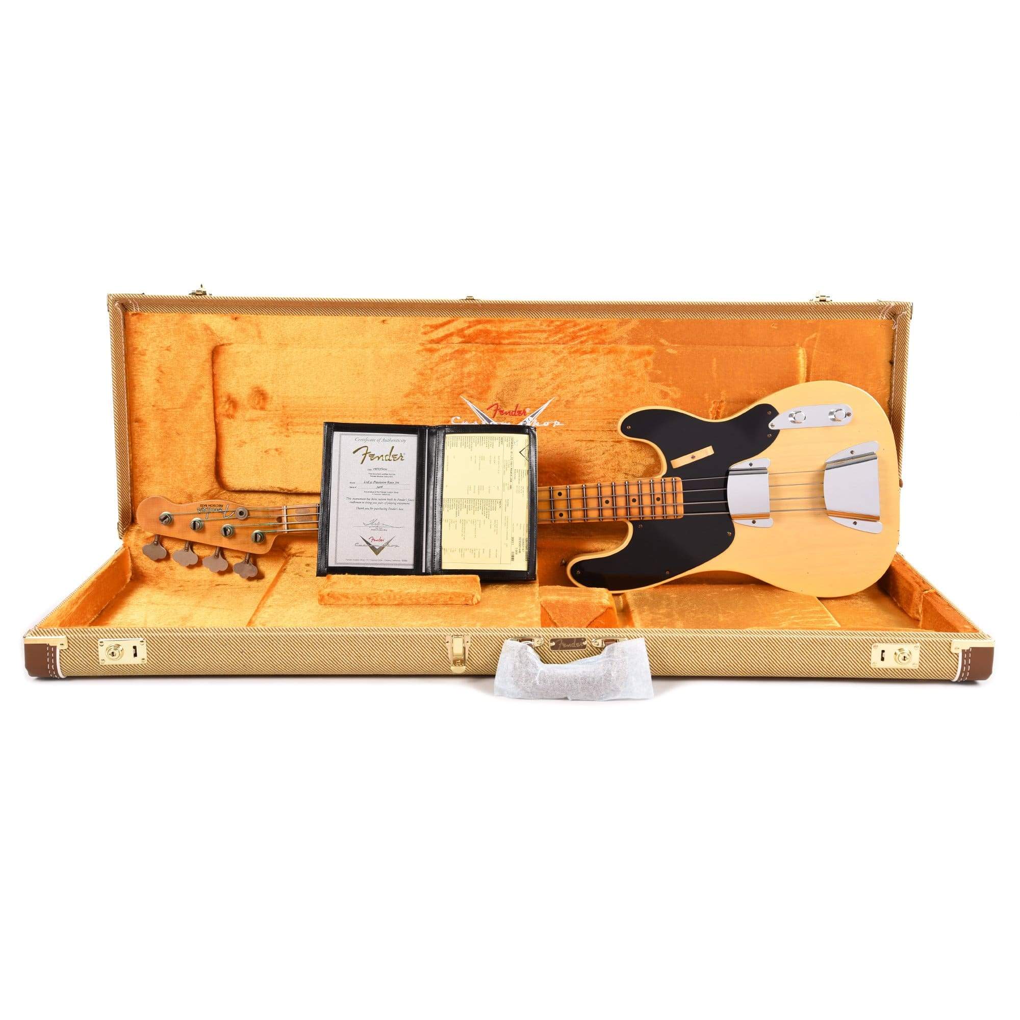 Fender Custom Shop Limited Edition 1951 Precision Bass Journeyman Nocaster Blonde Bass Guitars / 4-String