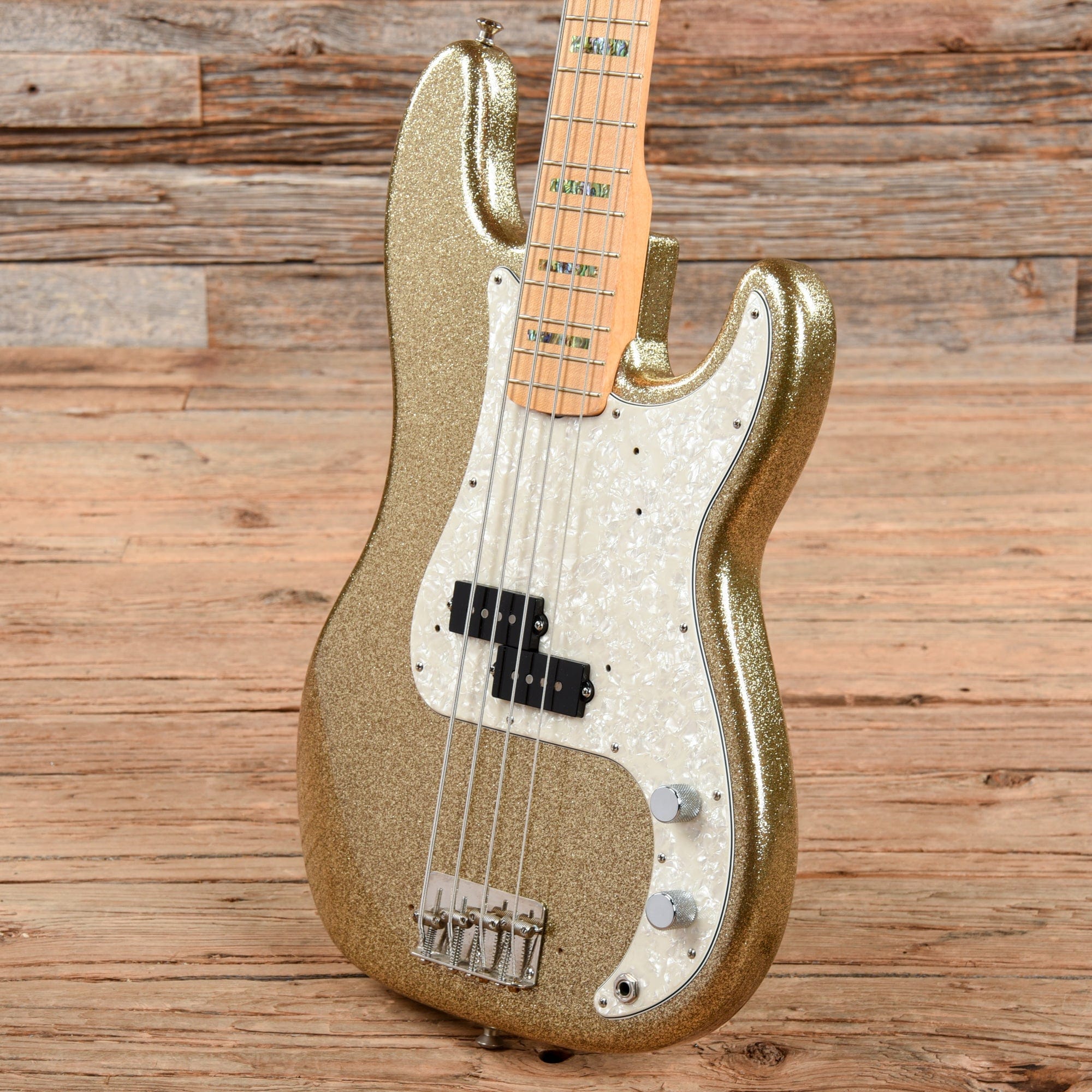 Fender Custom Shop Limited Edition Adam Clayton Precision Bass Gold Sparkle 2011 Bass Guitars / 4-String