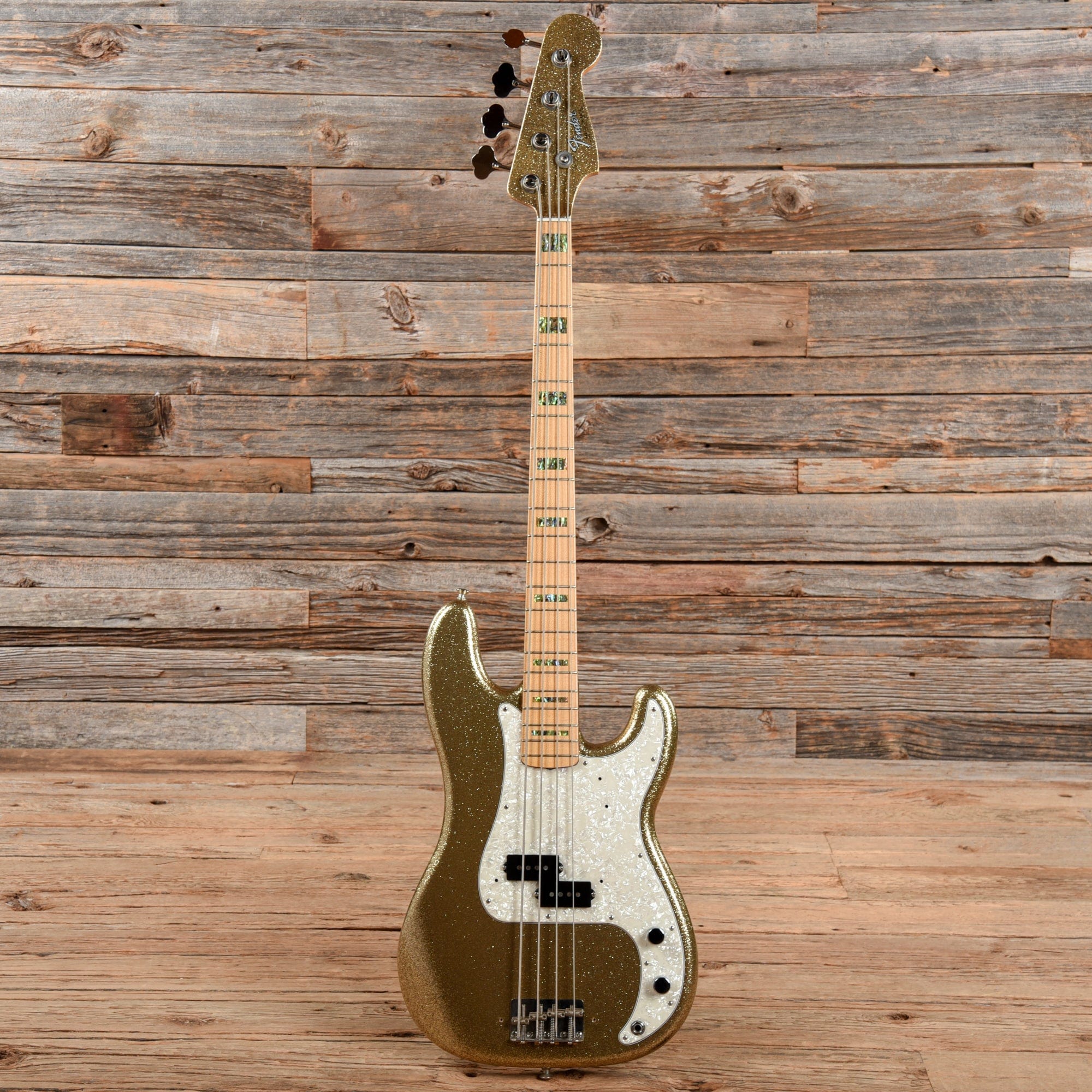 Fender Custom Shop Limited Edition Adam Clayton Precision Bass Gold Sparkle 2011 Bass Guitars / 4-String
