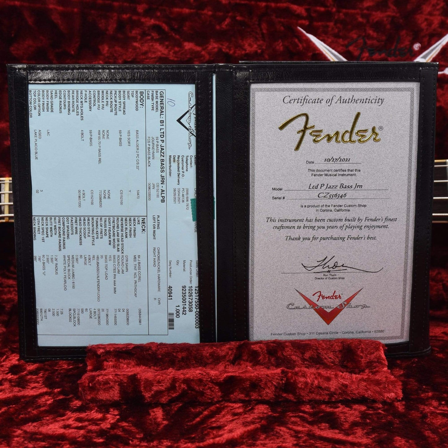 Fender Custom Shop Limited Edition P/J Bass Journeyman Aged Lake Placid Blue Bass Guitars / 4-String