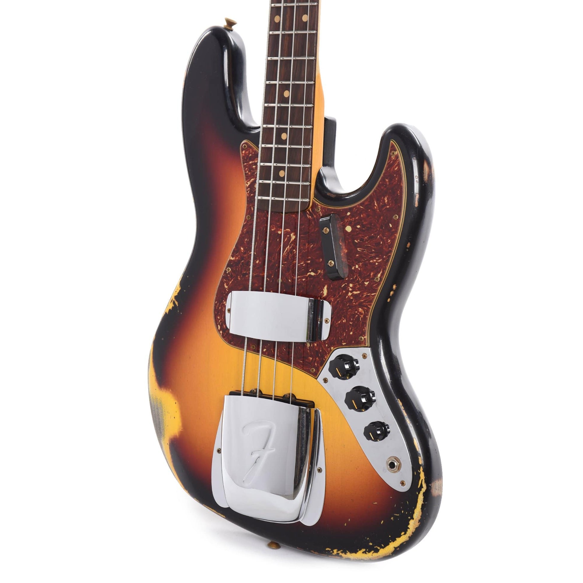 Fender Custom Shop Time Machine 1961 Jazz Bass Heavy Relic 3-Color Sunburst Bass Guitars / 4-String