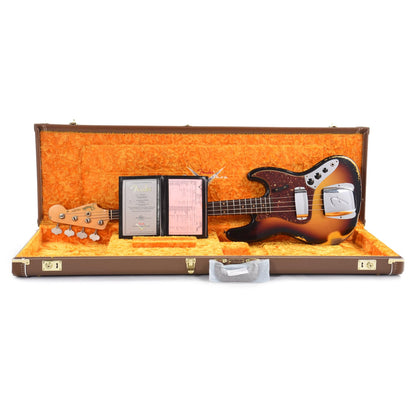 Fender Custom Shop Time Machine 1961 Jazz Bass Heavy Relic 3-Color Sunburst Bass Guitars / 4-String