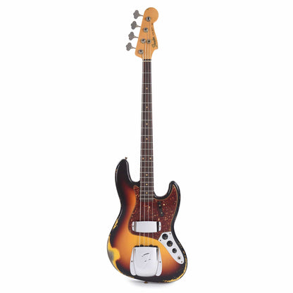 Fender Custom Shop Time Machine 1961 Jazz Bass Heavy Relic 3-Color Sunburst Bass Guitars / 4-String