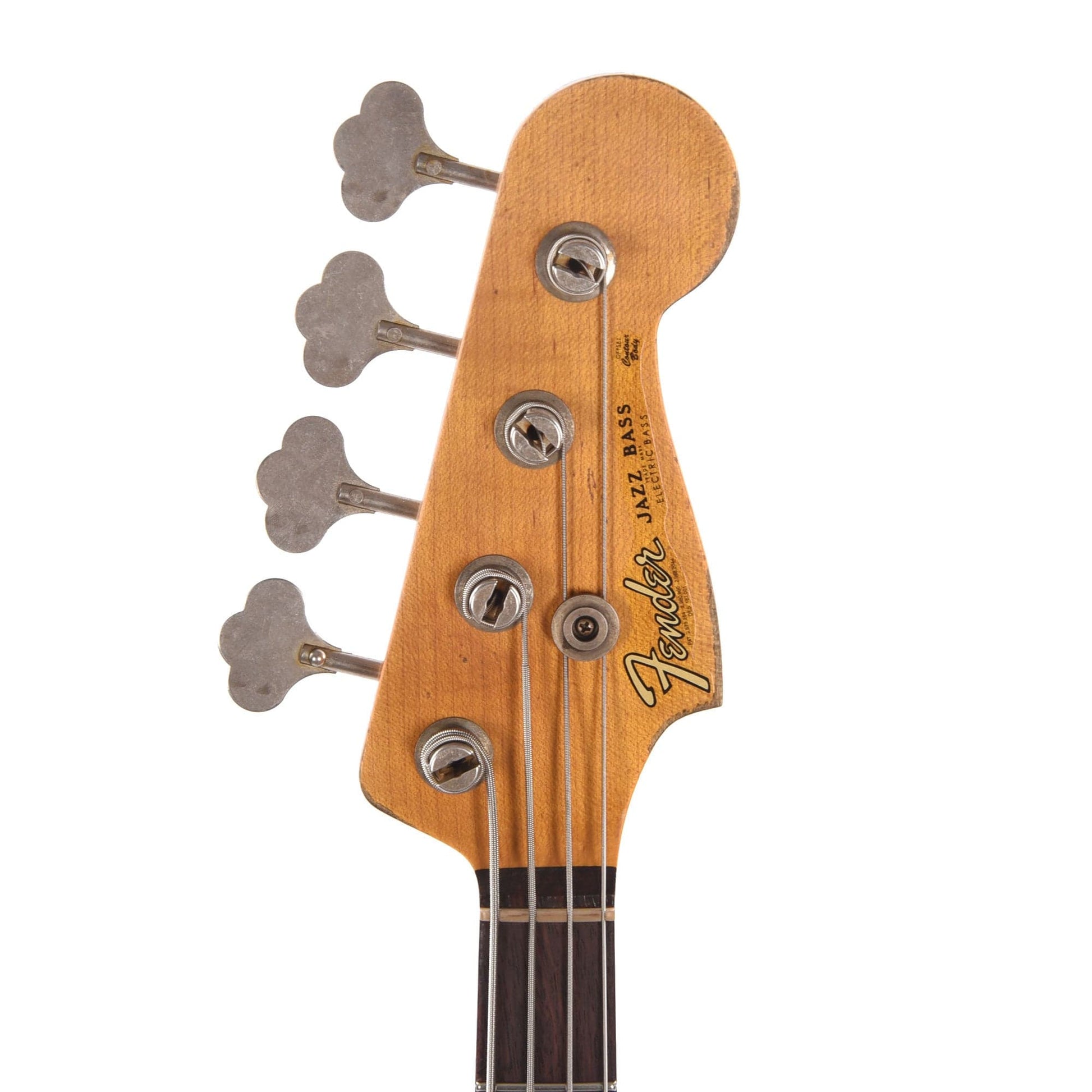 Fender Custom Shop Time Machine 1961 Jazz Bass Heavy Relic Aged Olympic White Bass Guitars / 4-String