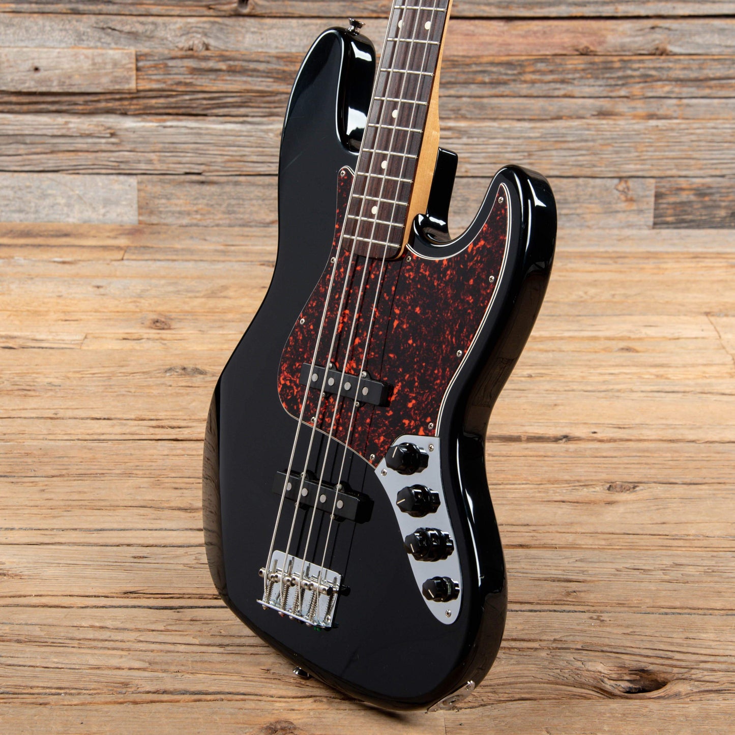 Fender Deluxe Active Jazz Bass Black 2003 Bass Guitars / 4-String