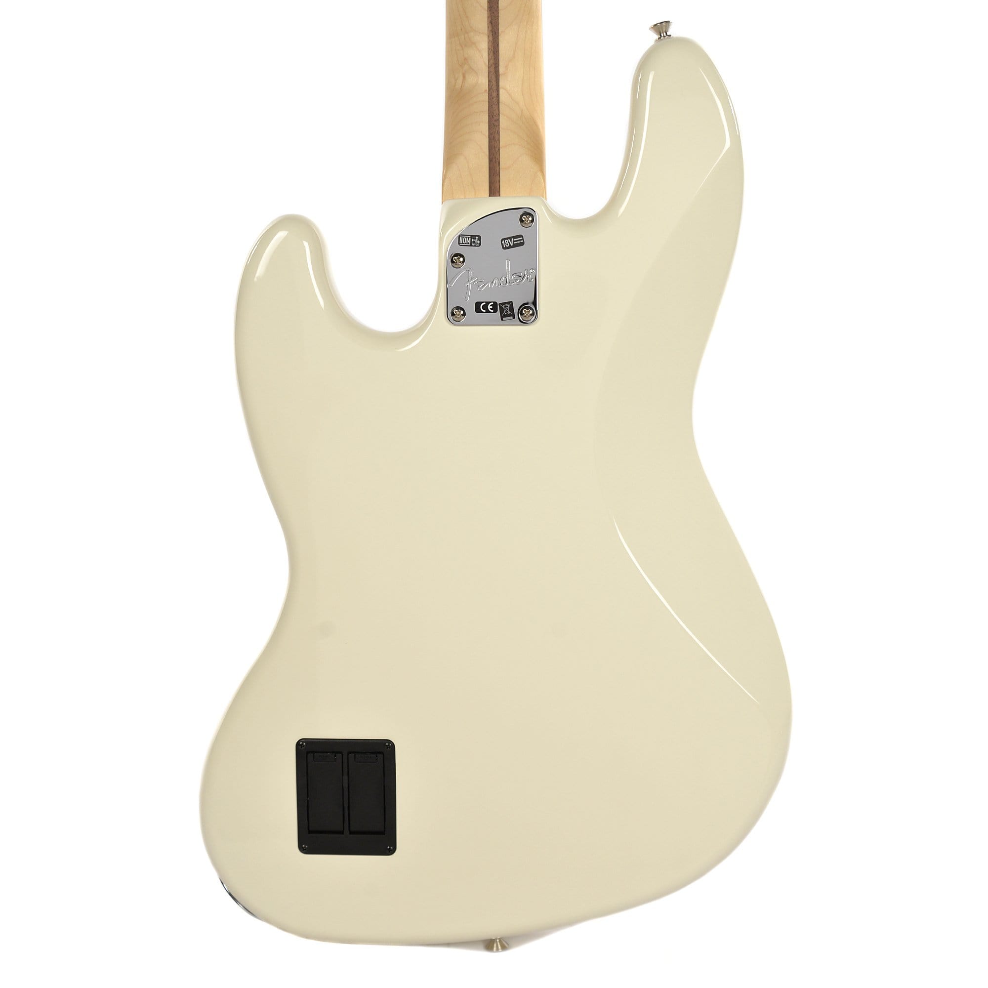 Fender Deluxe Active Jazz Bass Olympic White Bass Guitars / 4-String