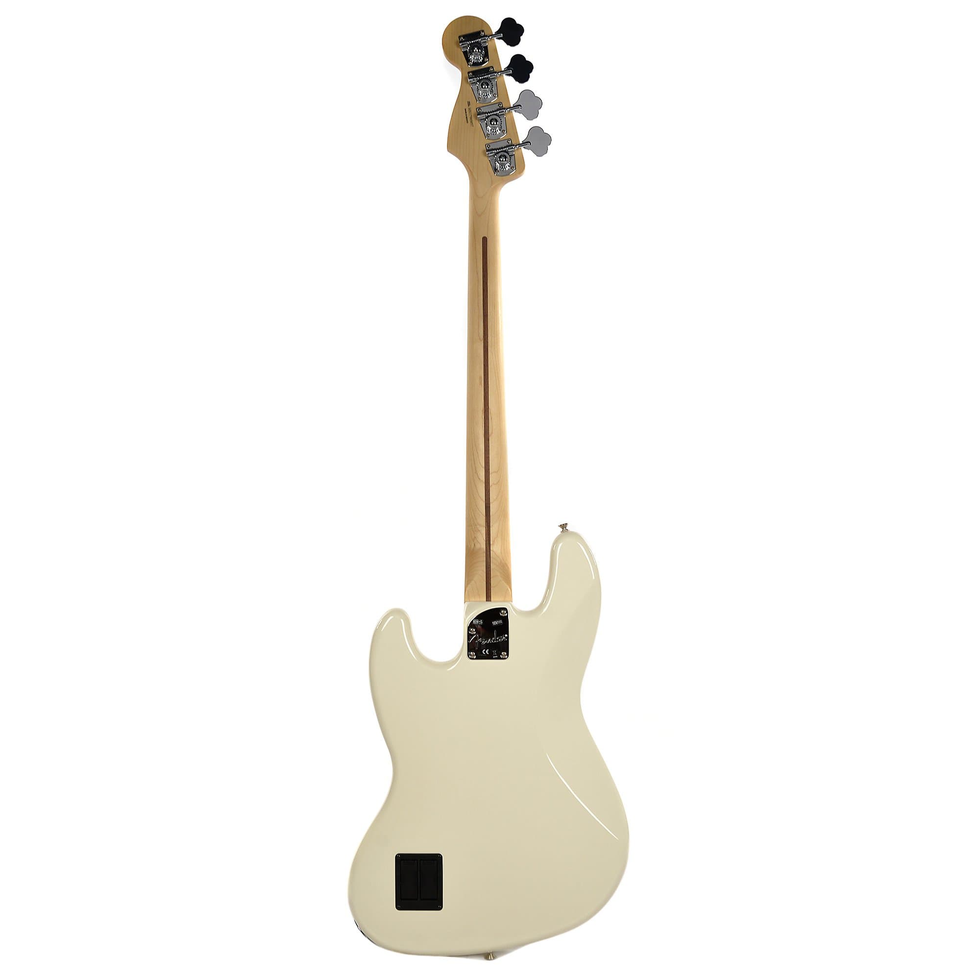 Fender Deluxe Active Jazz Bass Olympic White Bass Guitars / 4-String