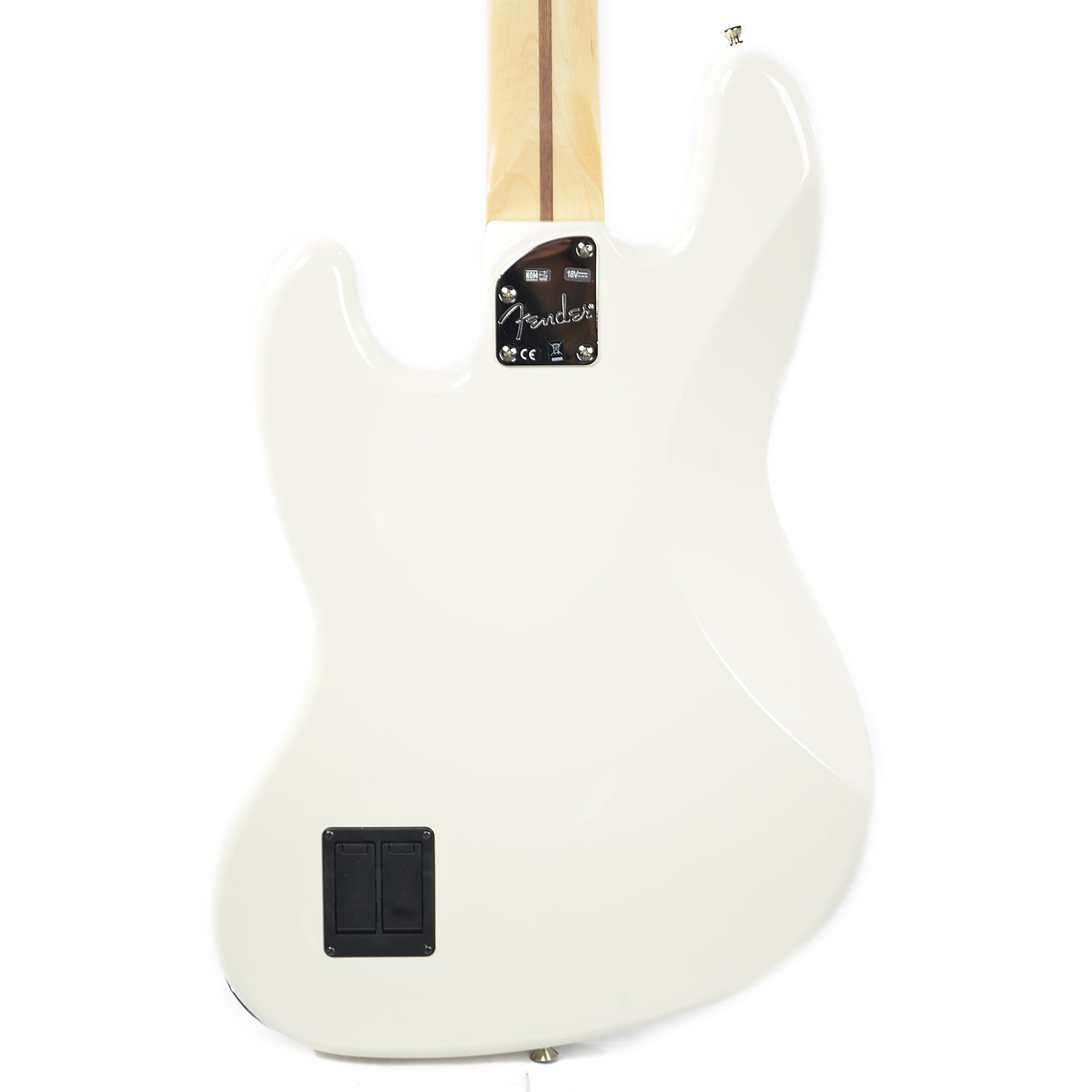 Fender Deluxe Active Jazz Bass RW Olympic White Bass Guitars / 4-String