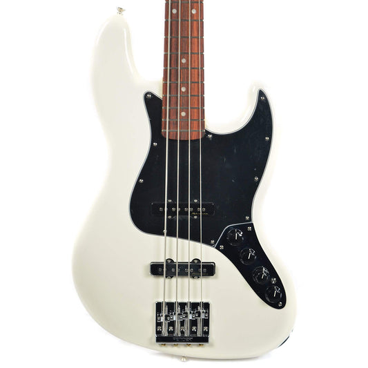 Fender Deluxe Active Jazz Bass RW Olympic White Bass Guitars / 4-String