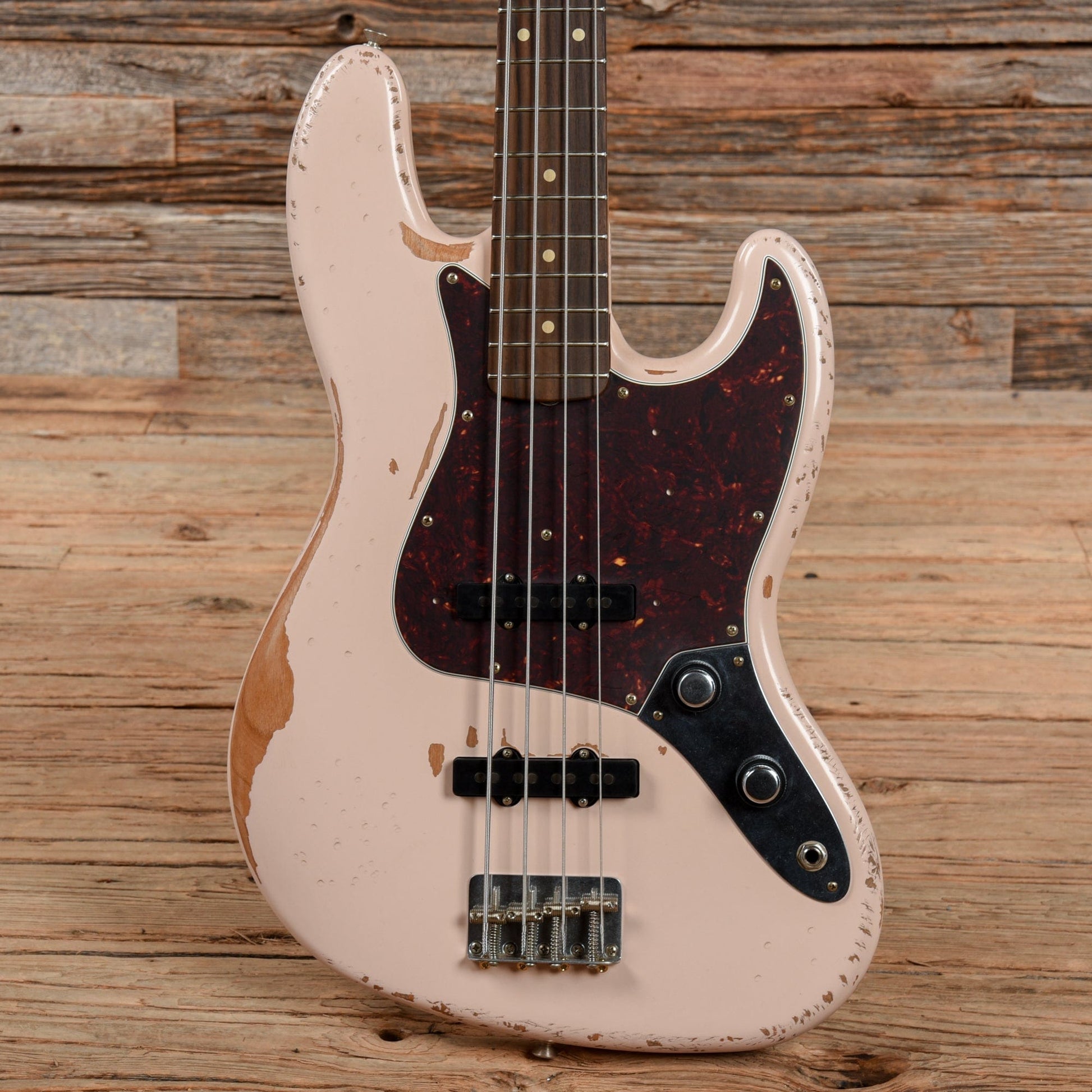 Fender Flea Artist Series Road Worn Signature Jazz Bass Shell Pink 