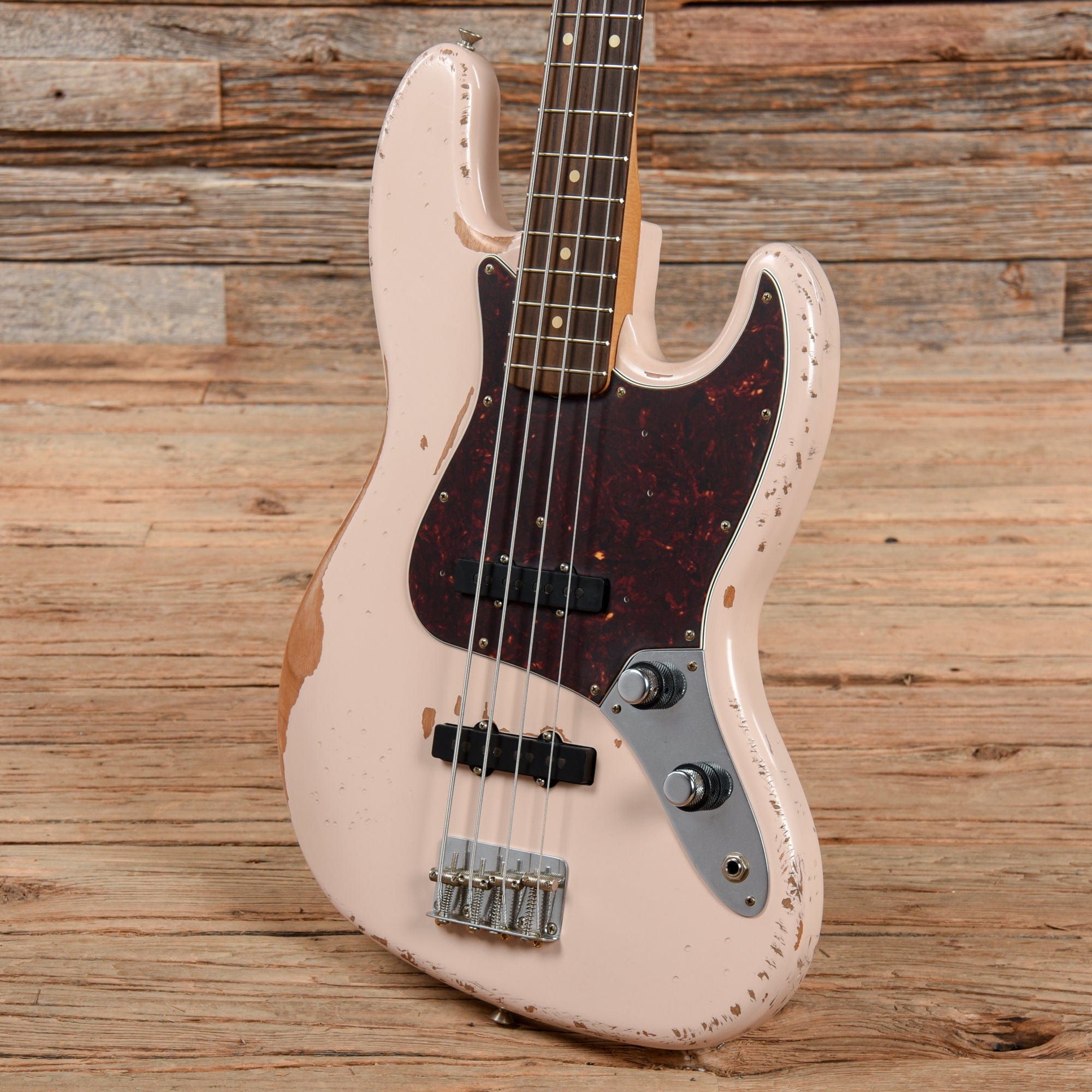 Fender Flea Artist Series Road Worn Signature Jazz Bass Shell Pink 2019 Bass Guitars / 4-String
