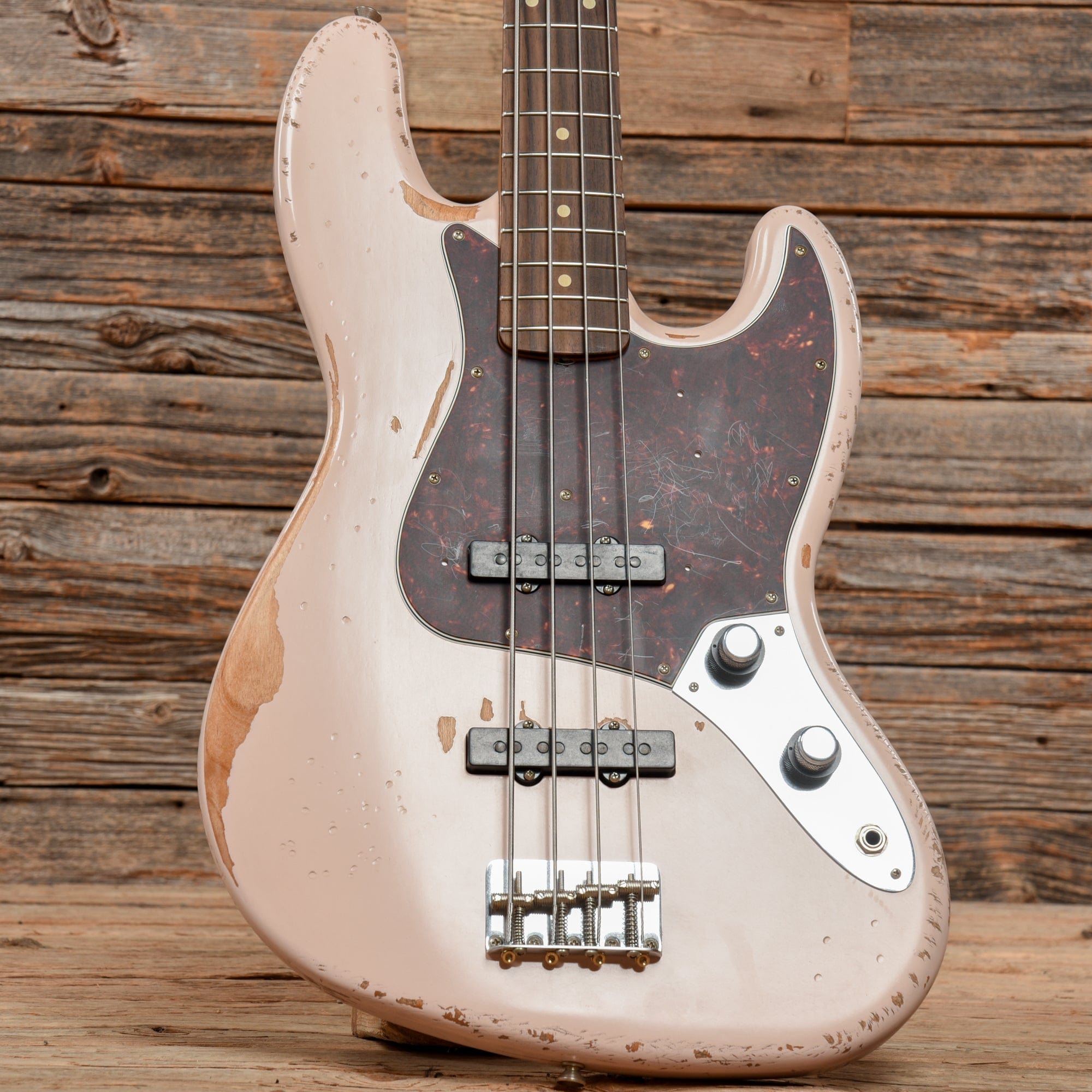 Fender Flea Artist Series Road Worn Signature Jazz Bass Shell Pink 2019 Bass Guitars / 4-String