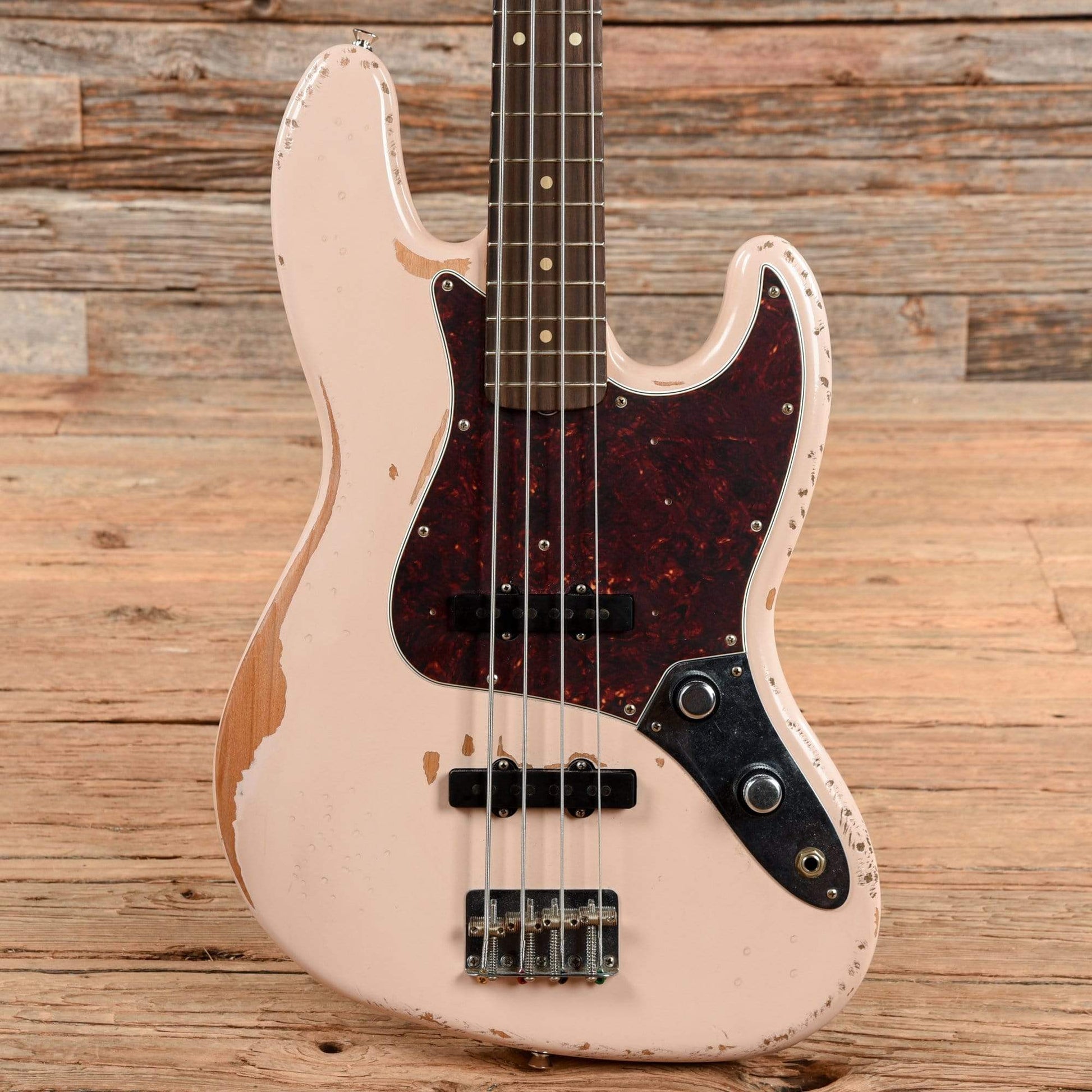 Fender Flea Artist Series Road Worn Signature Jazz Bass Shell Pink 2020 Bass Guitars / 4-String