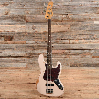 Fender Flea Artist Series Road Worn Signature Jazz Bass Shell Pink 2020 Bass Guitars / 4-String