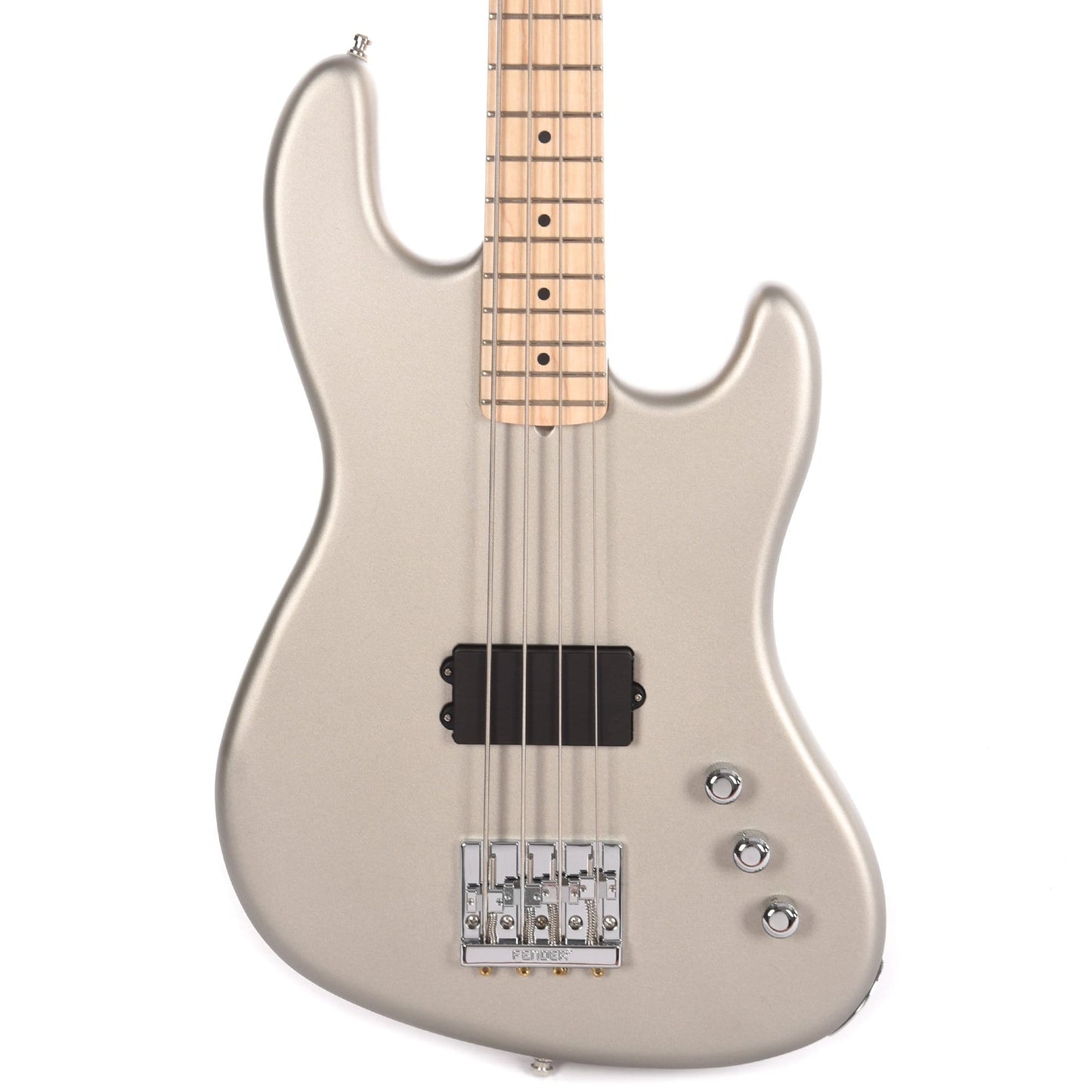 Fender Flea Jazz Bass Active Inca Silver w/Aguilar OBP-1 Preamp USED Bass Guitars / 4-String