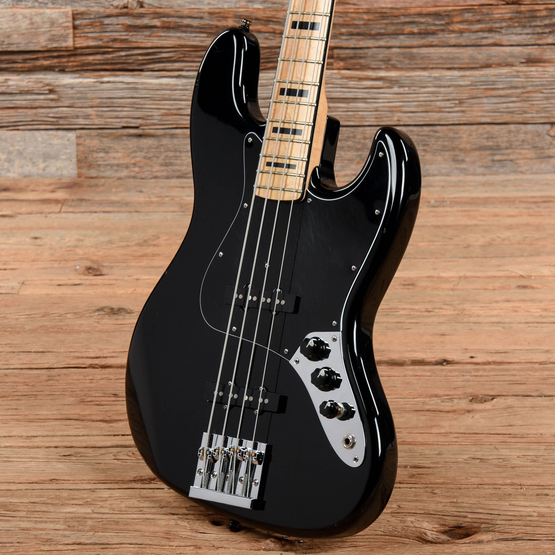Fender Geddy Lee Signature Jazz Bass Black Bass Guitars / 4-String