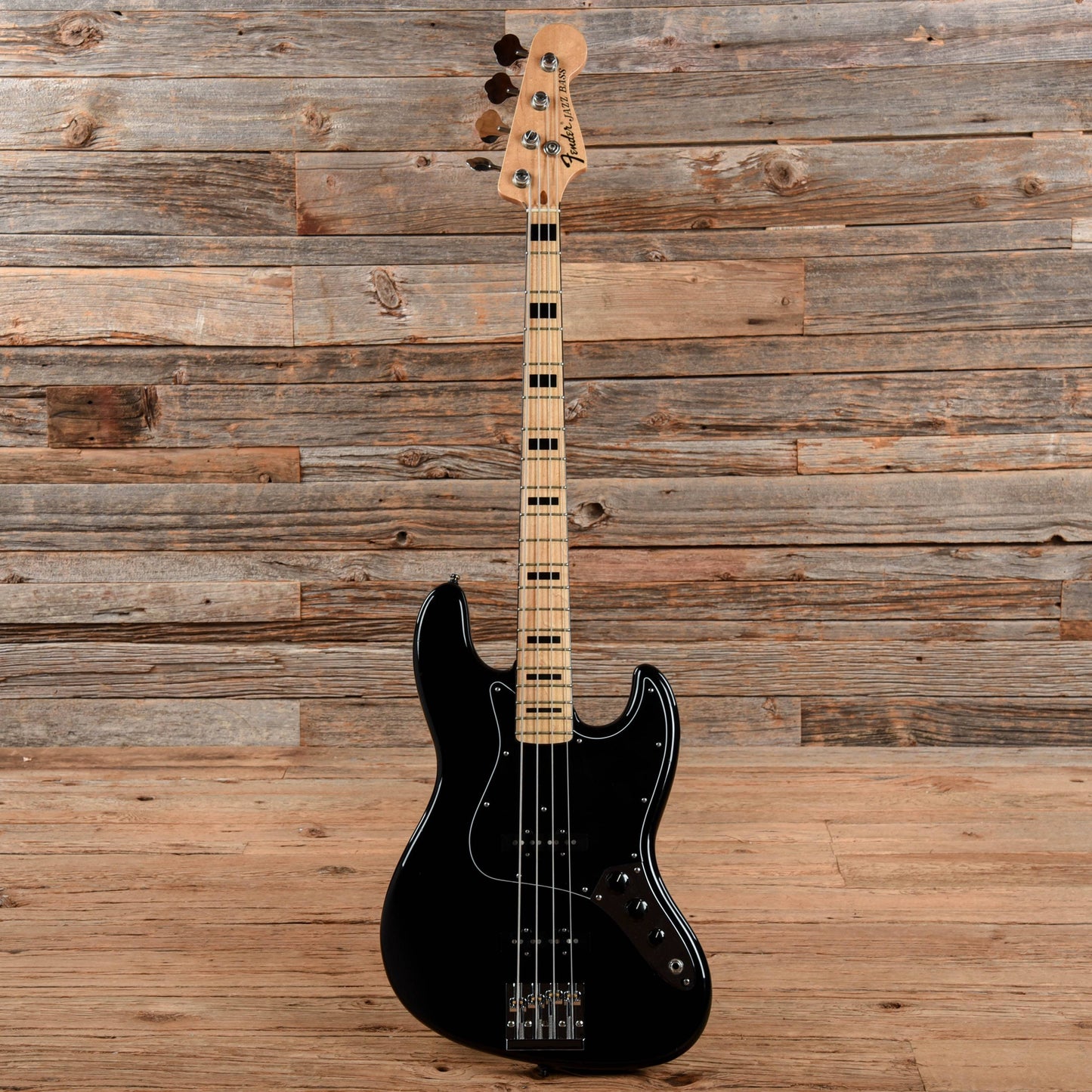 Fender Geddy Lee Signature Jazz Bass Black Bass Guitars / 4-String