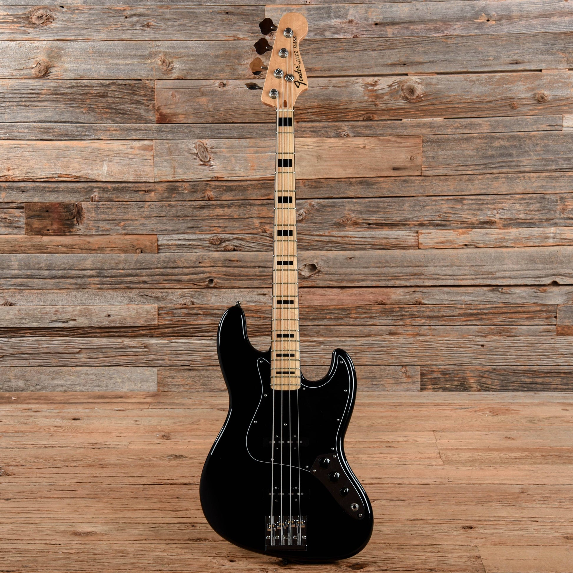Fender Geddy Lee Signature Jazz Bass Black Bass Guitars / 4-String