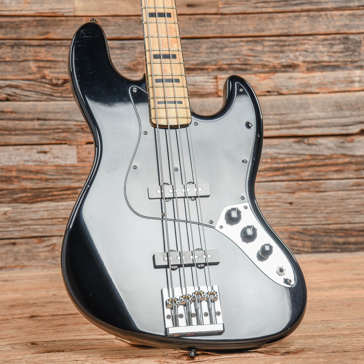 Fender Geddy Lee Signature Jazz Bass Black Bass Guitars / 4-String