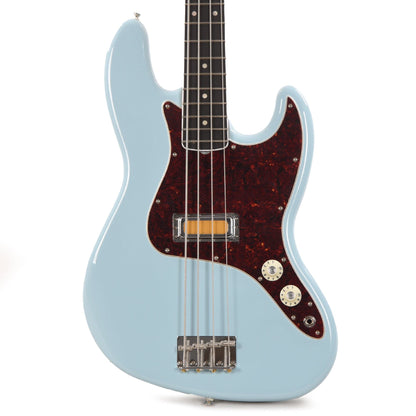 Fender Gold Foil Jazz Bass Sonic Blue Bass Guitars / 4-String