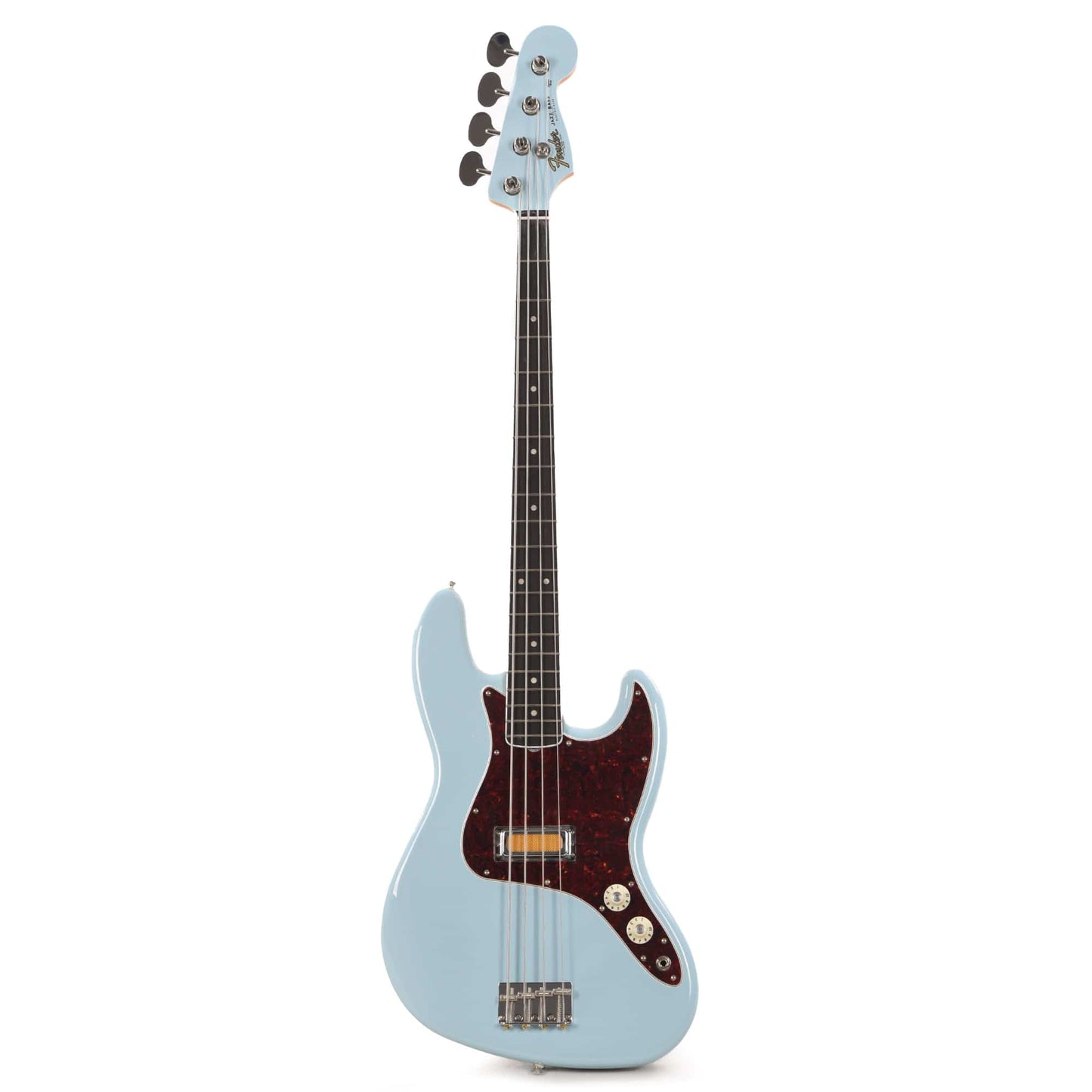 Fender Gold Foil Jazz Bass Sonic Blue Bass Guitars / 4-String