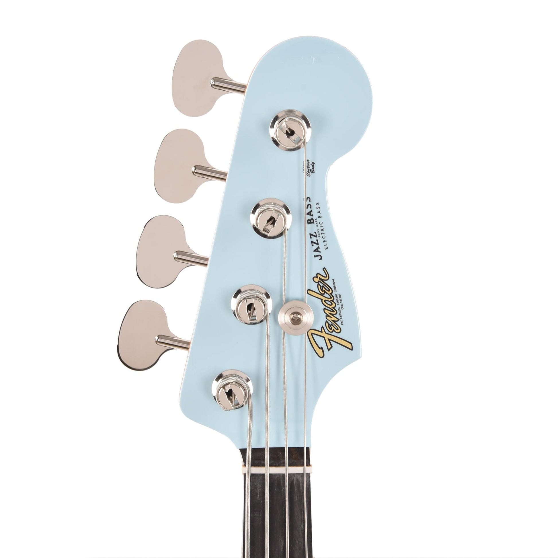 Fender Gold Foil Jazz Bass Sonic Blue Bass Guitars / 4-String