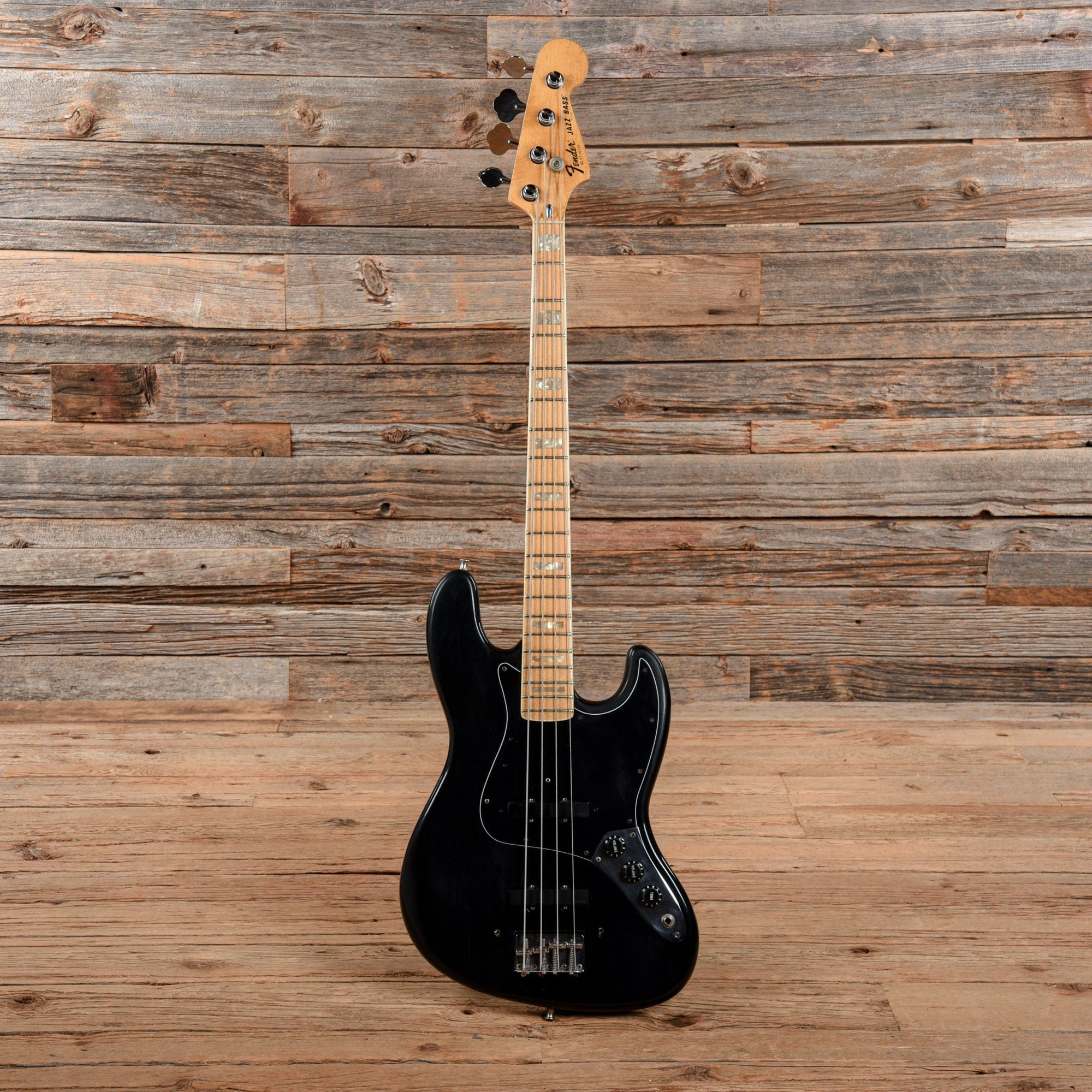 Fender Jazz Bass Black 1977 Bass Guitars / 4-String