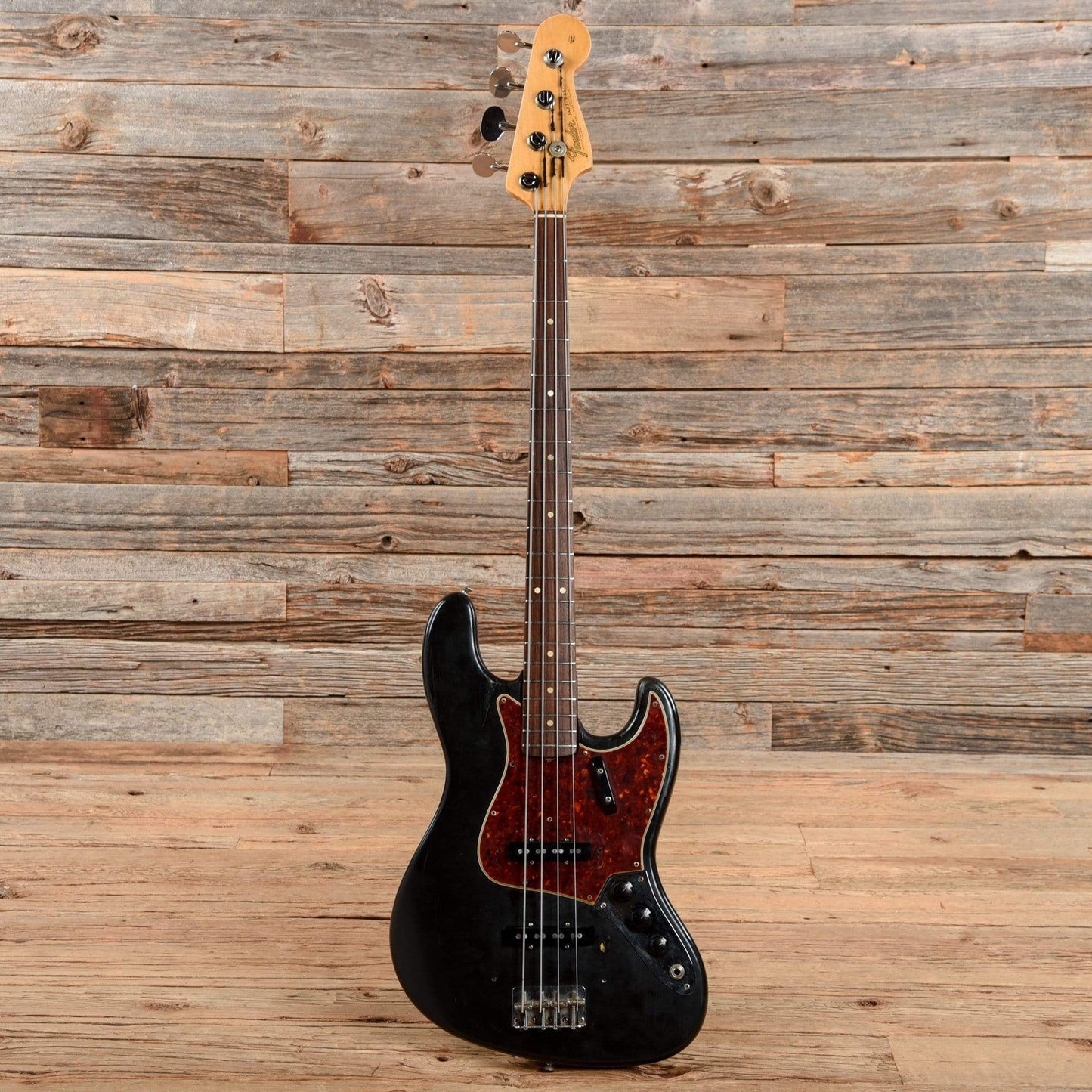 Fender Jazz Bass Black Refin 1966 Bass Guitars / 4-String
