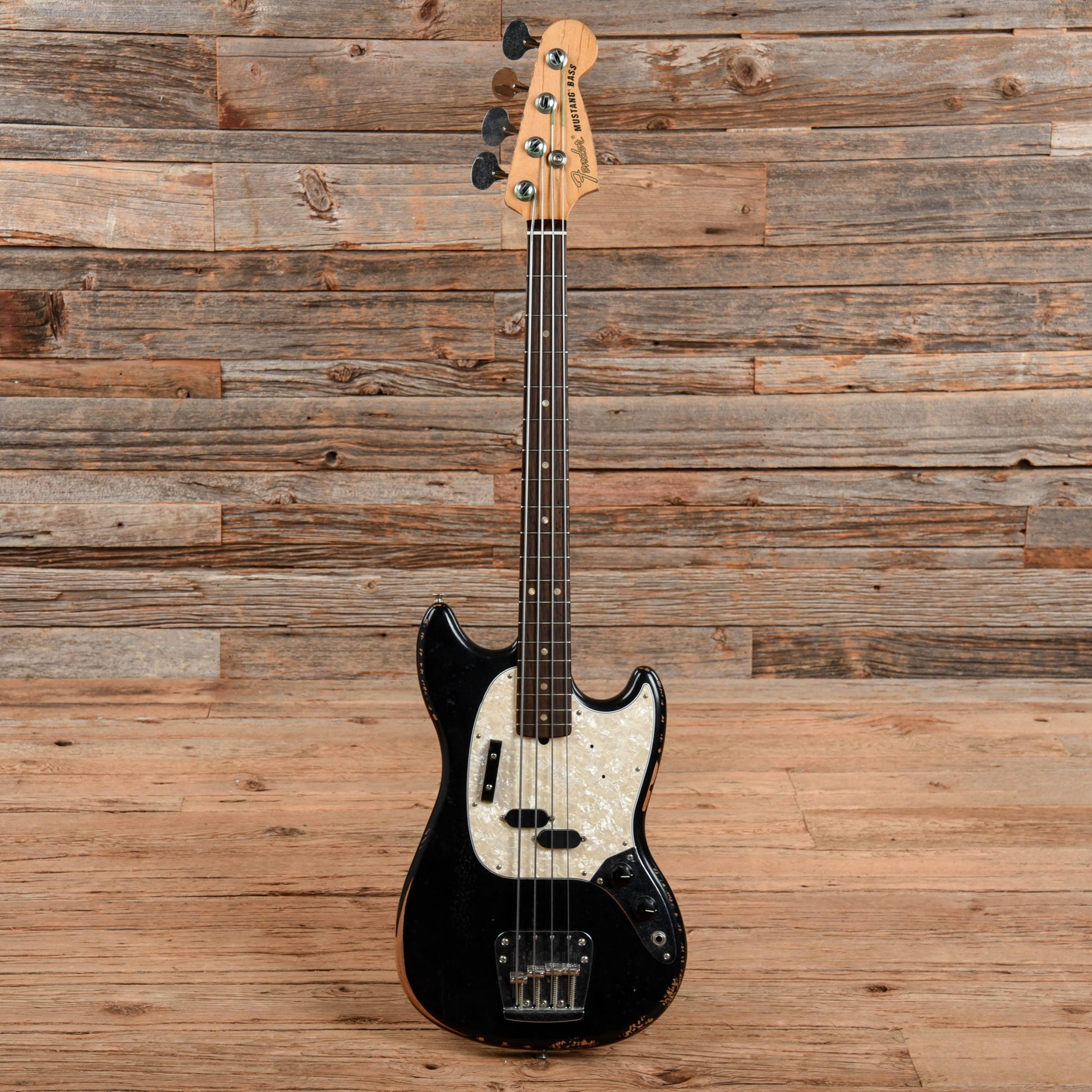 Fender Justin Meldal-Johnsen Road Worn Signature Mustang Bass Black 2020 Bass Guitars / 4-String