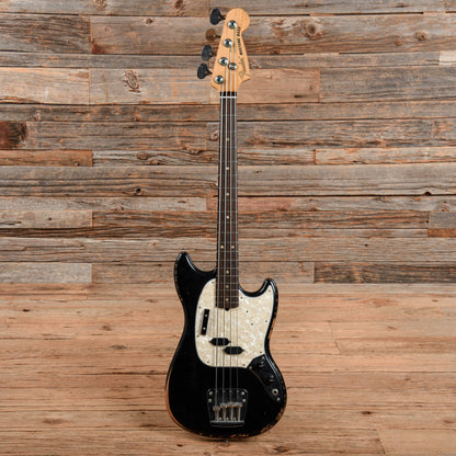 Fender Justin Meldal-Johnsen Road Worn Signature Mustang Bass Black 2020 Bass Guitars / 4-String