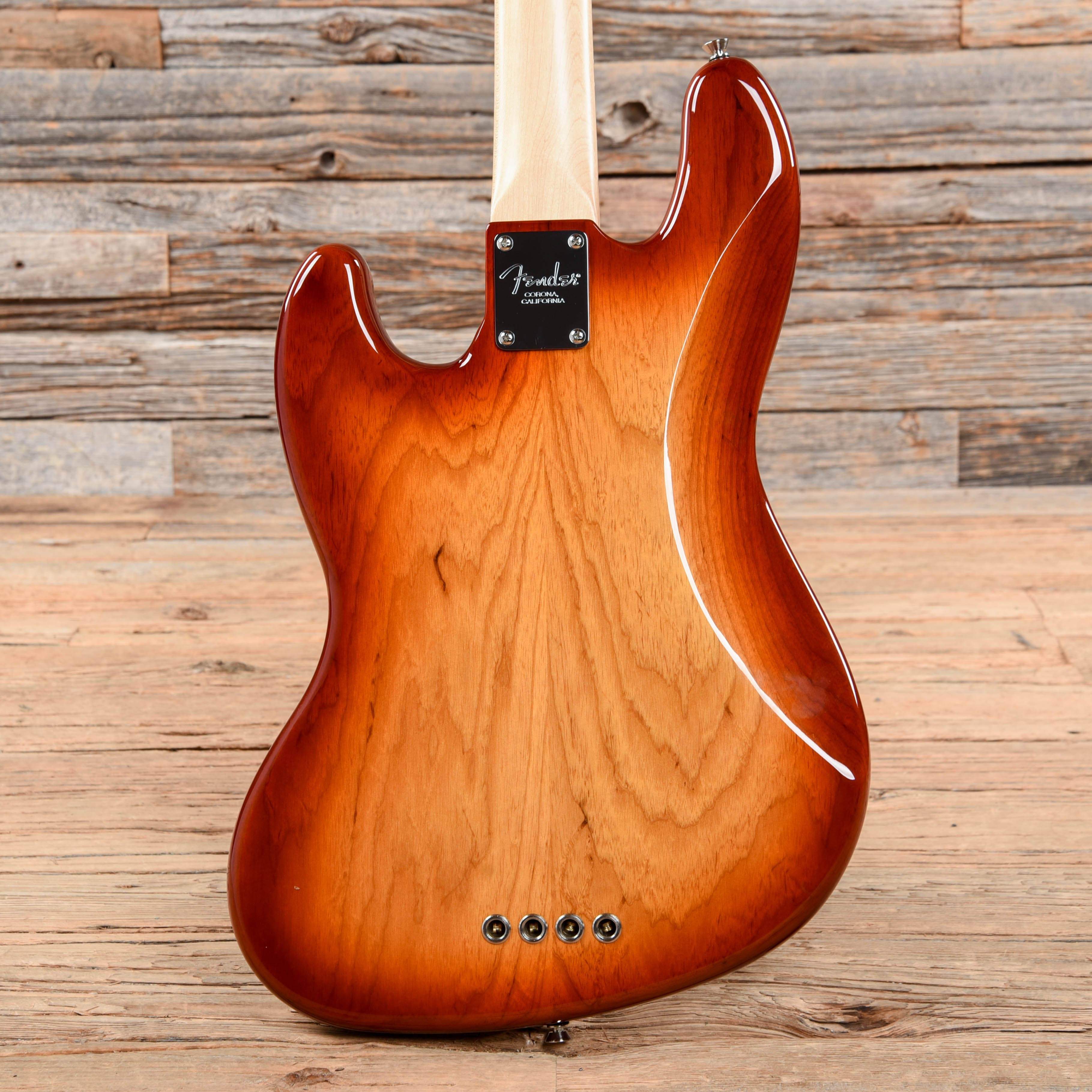 Fender Limited Edition Lightweight Ash American Pro Jazz Bass Sienna Sunburst 2019 Bass Guitars / 4-String