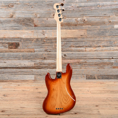 Fender Limited Edition Lightweight Ash American Pro Jazz Bass Sienna Sunburst 2019 Bass Guitars / 4-String