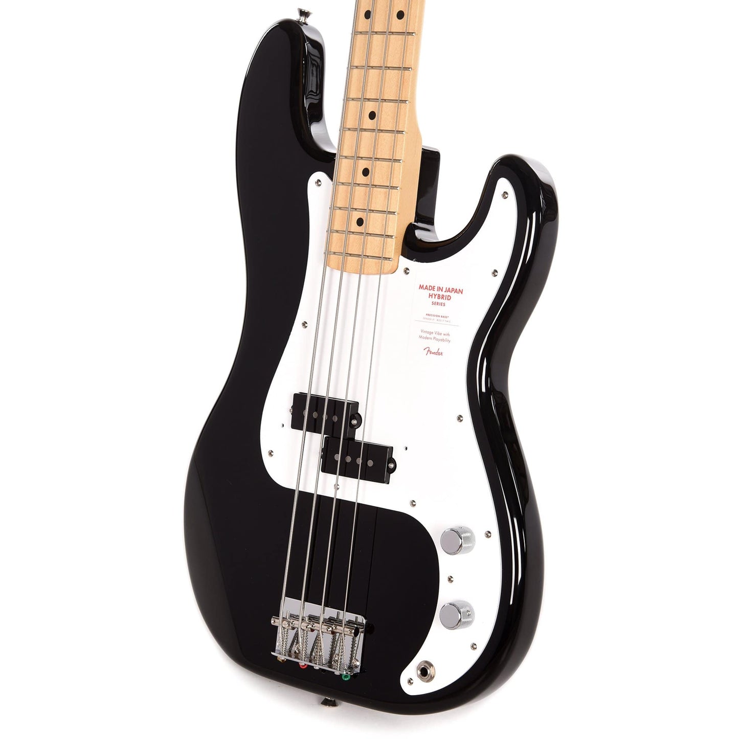Fender MIJ Hybrid 50s Precison Bass Black Bass Guitars / 4-String