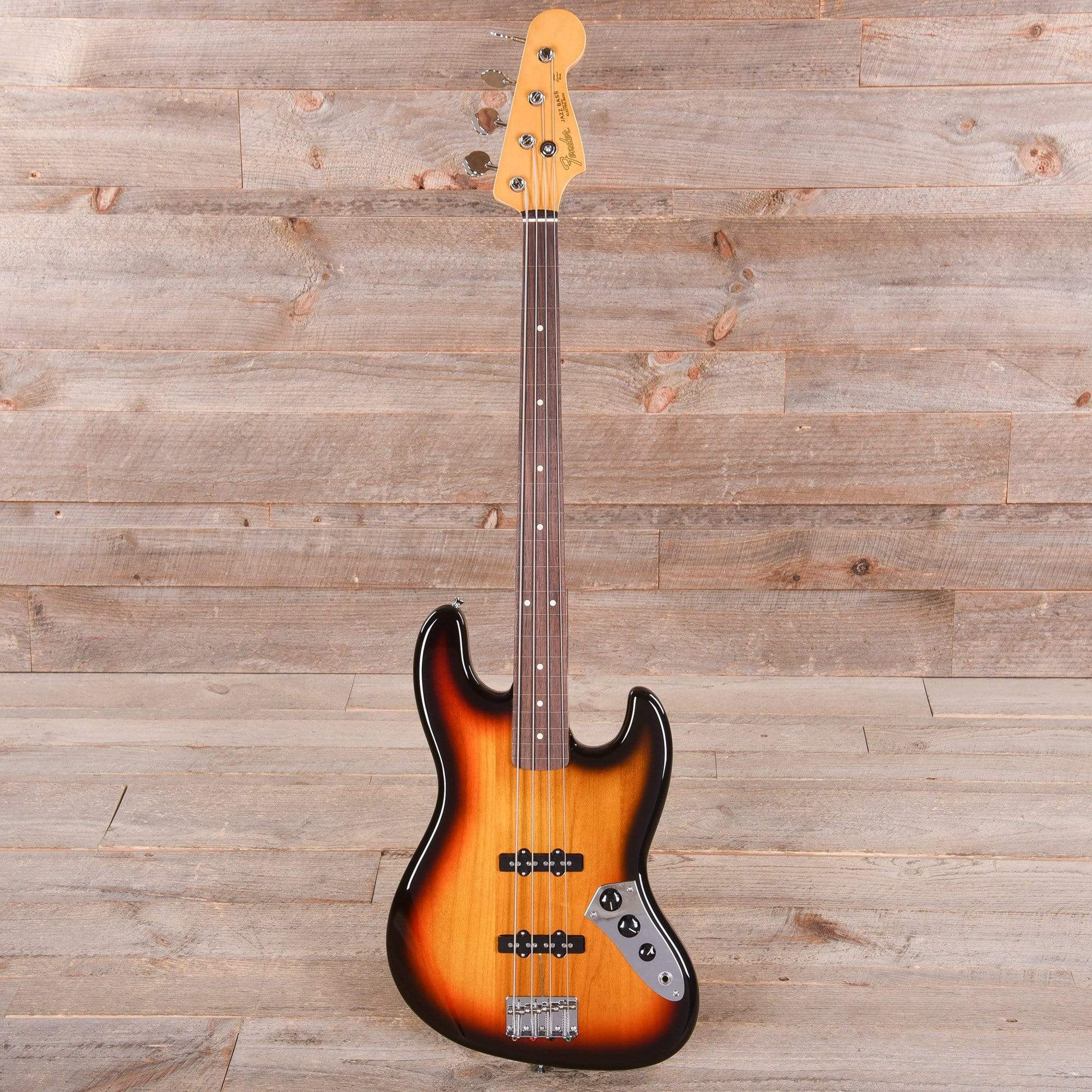 Fender MIJ Traditional 60s Jazz Bass Fretless RW 3-Color Sunburst w/Gig Bag Bass Guitars / 4-String
