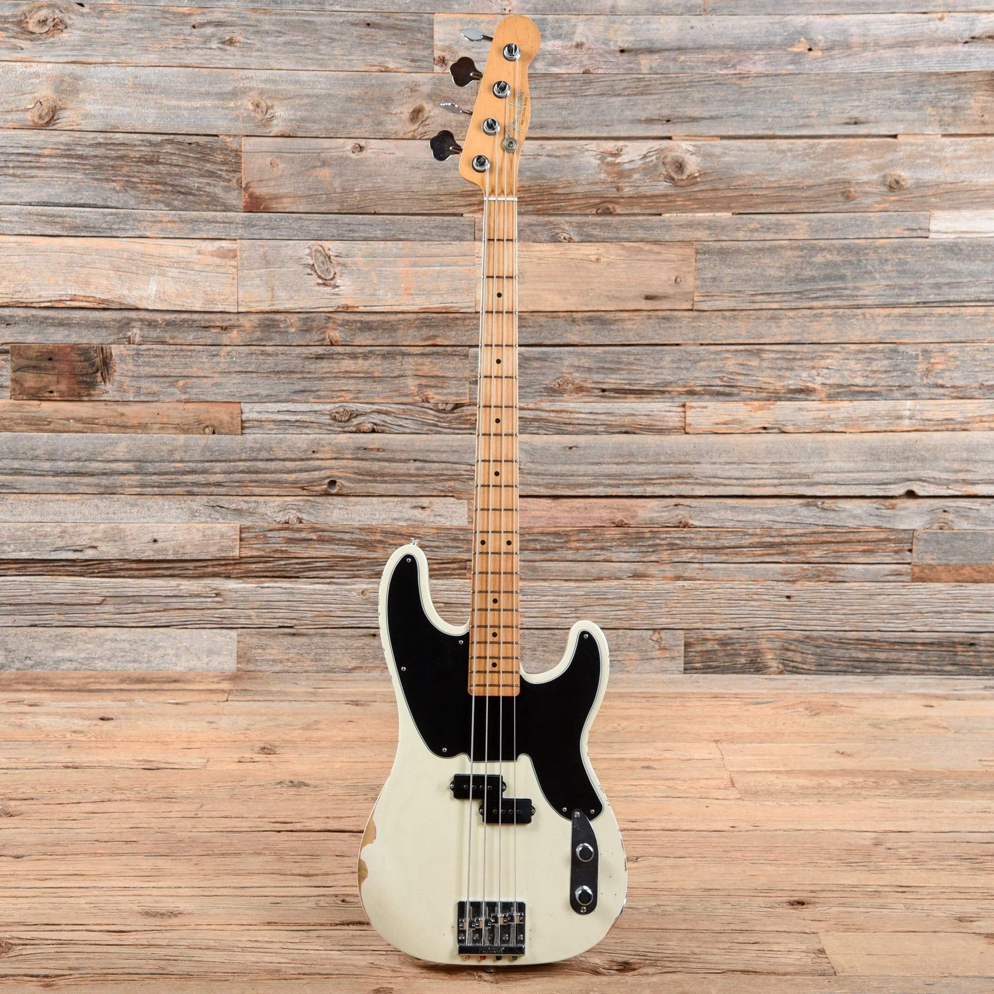 Fender Mike Dirnt Signature Road Worn Precision Bass White Blonde 2019 Bass Guitars / 4-String