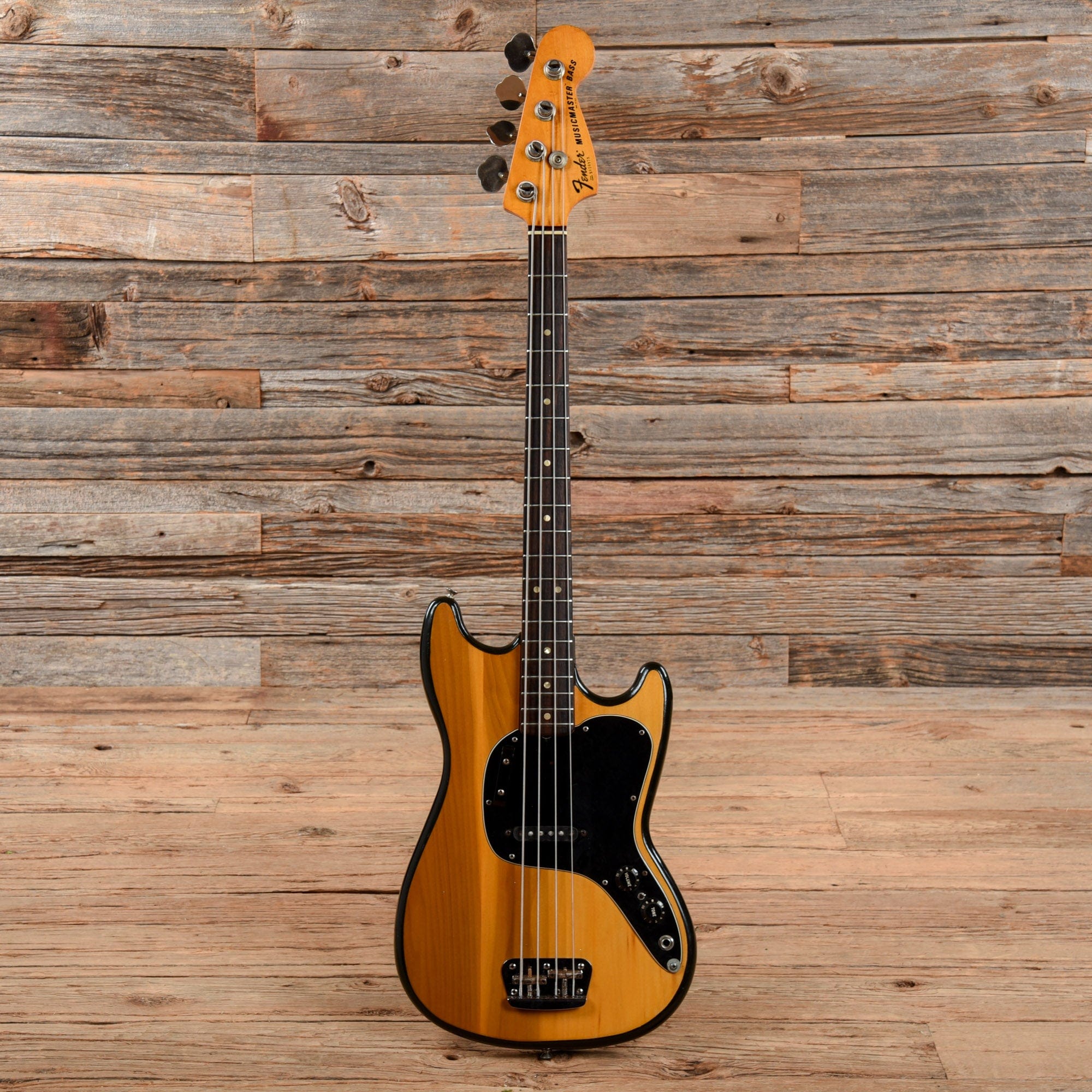 Fender Musicmaster Bass Natural Refin 1978 – Chicago Music Exchange