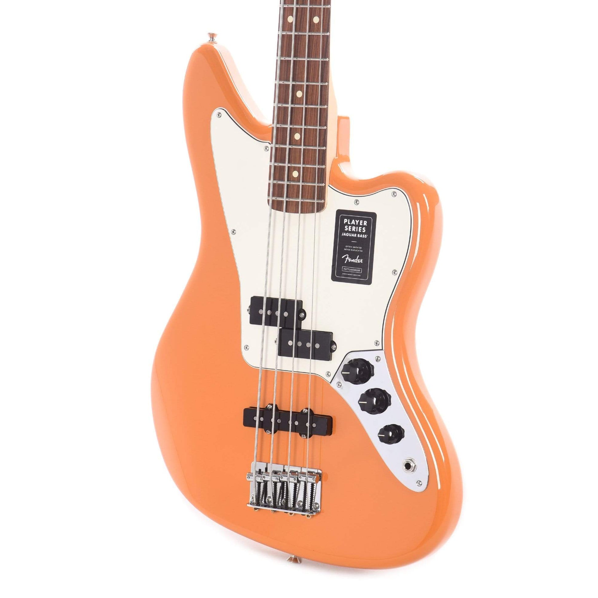 Fender Player Jaguar Bass Capri Orange Bass Guitars / 4-String