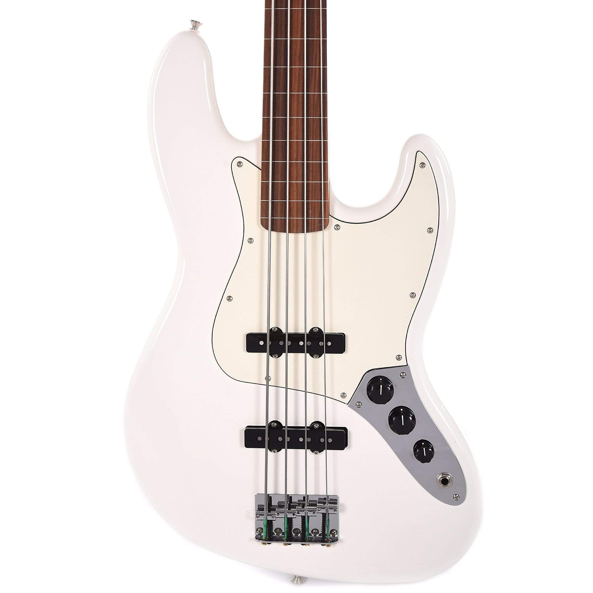 Fender Player Jazz Bass Fretless Polar White Bass Guitars / 4-String