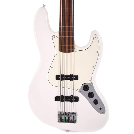 Fender Player Jazz Bass Fretless Polar White Bass Guitars / 4-String