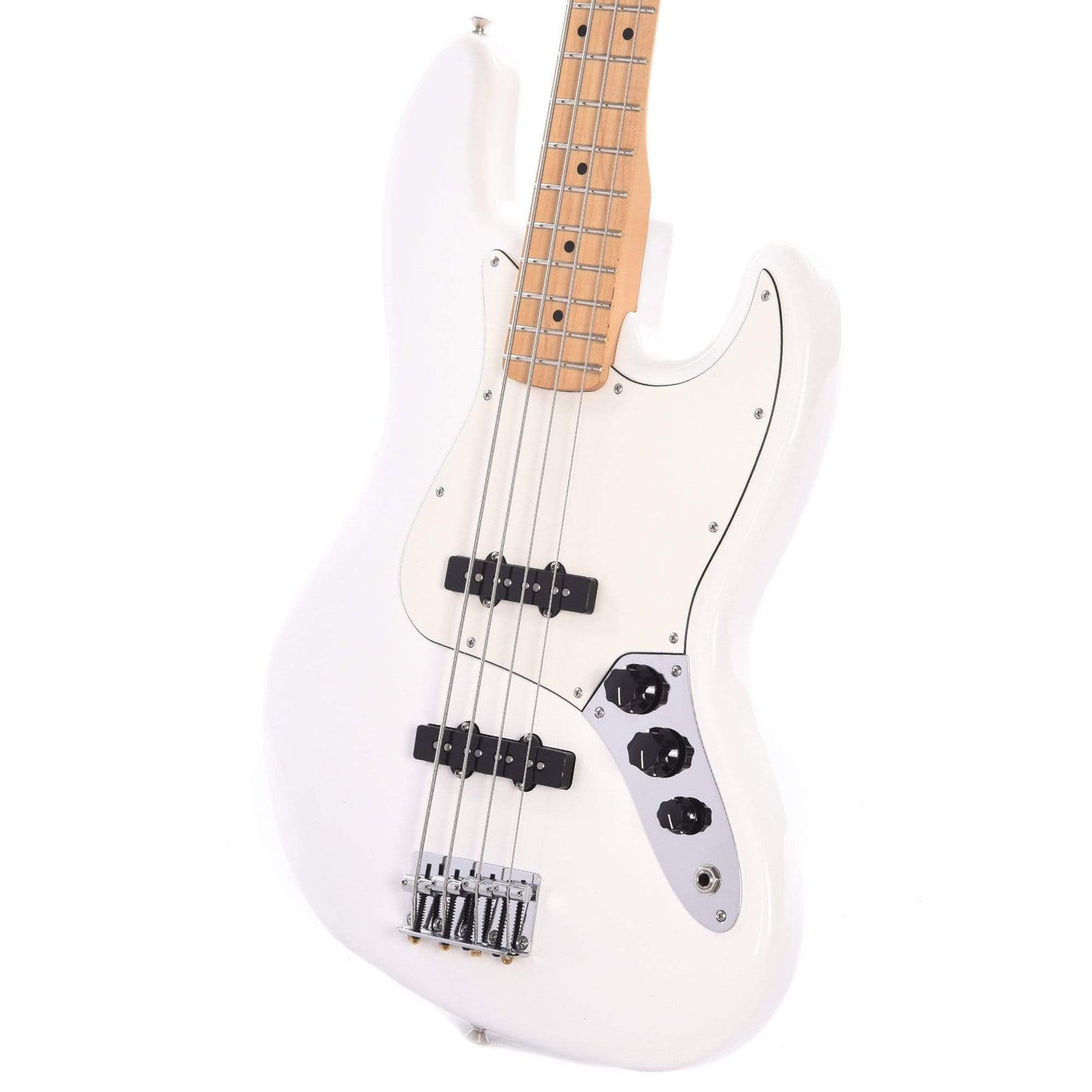 Fender Player Jazz Bass Polar White Bundle w/Fender Gig Bag, Stand, Cable, Tuner, Picks and Strings Bass Guitars / 4-String