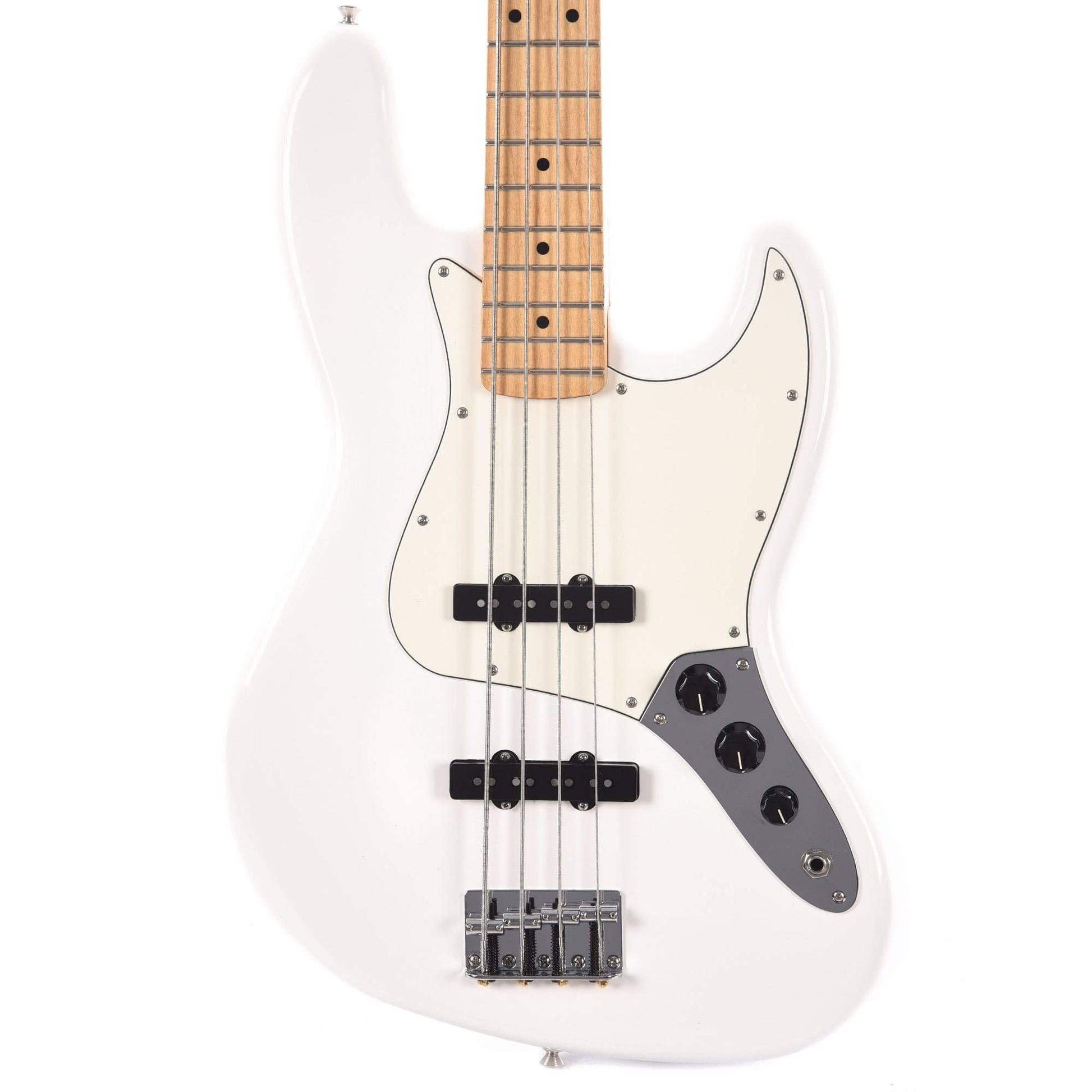 Fender Player Jazz Bass Polar White Bundle w/Fender Gig Bag, Stand, Cable, Tuner, Picks and Strings Bass Guitars / 4-String