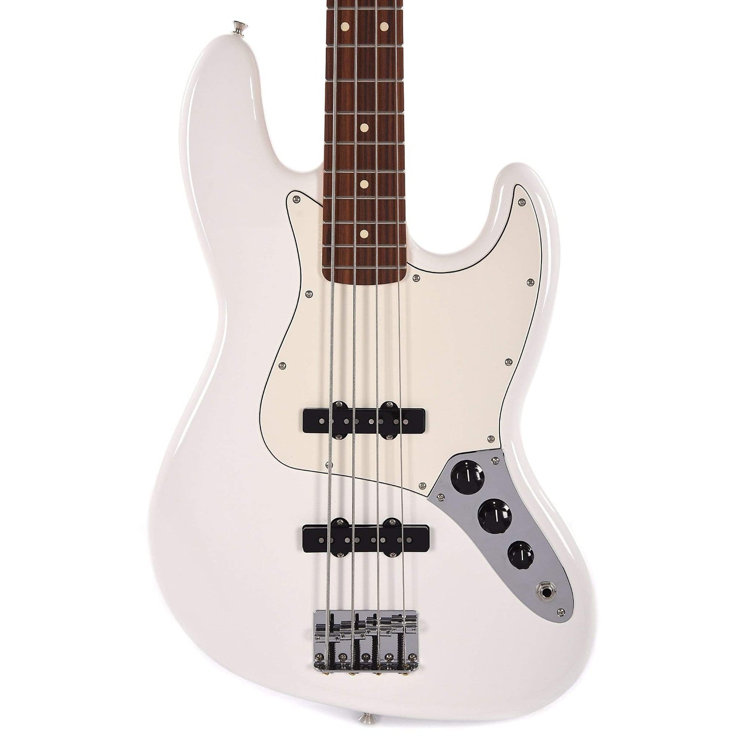 Fender Player Jazz Bass Polar White Bundle w/Fender Gig Bag, Stand, Cable, Tuner, Picks and Strings Bass Guitars / 4-String